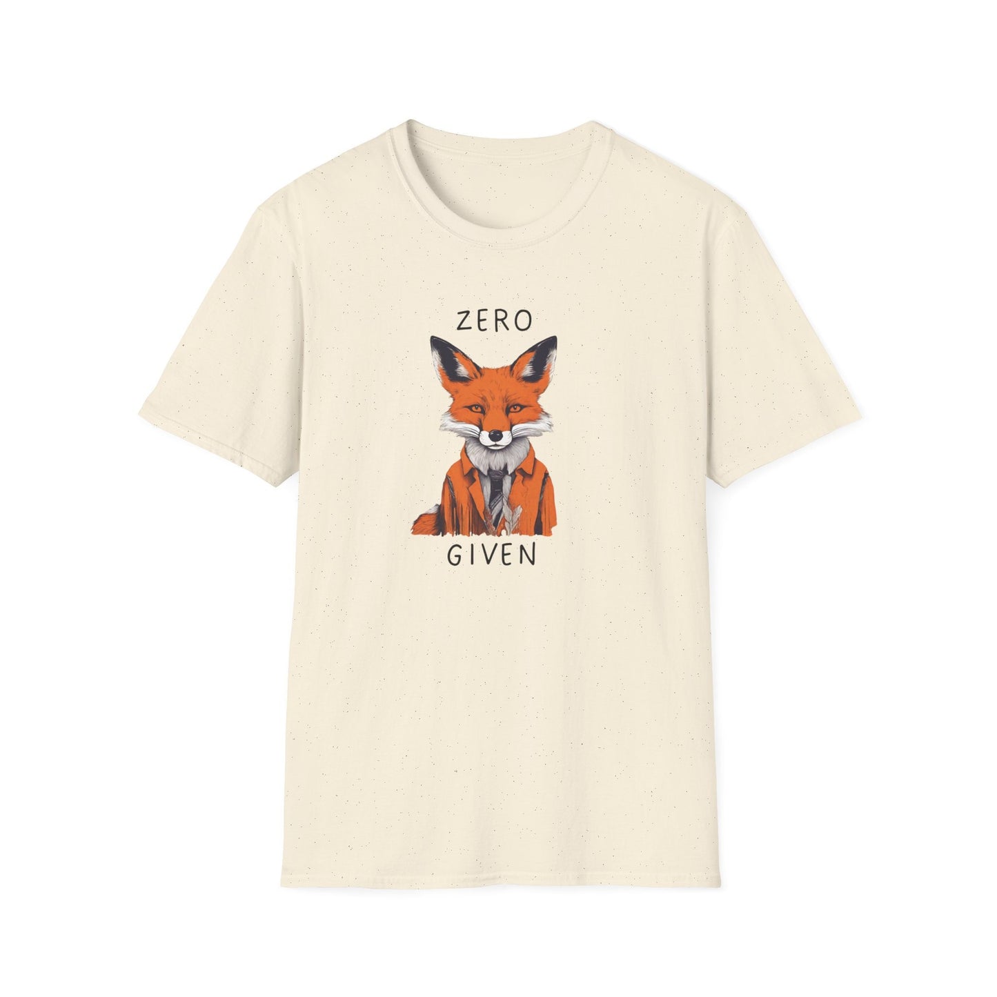 Zero fucks given, zero fox, fox, foxy, fox lover, Unisex Softstyle T-Shirt
