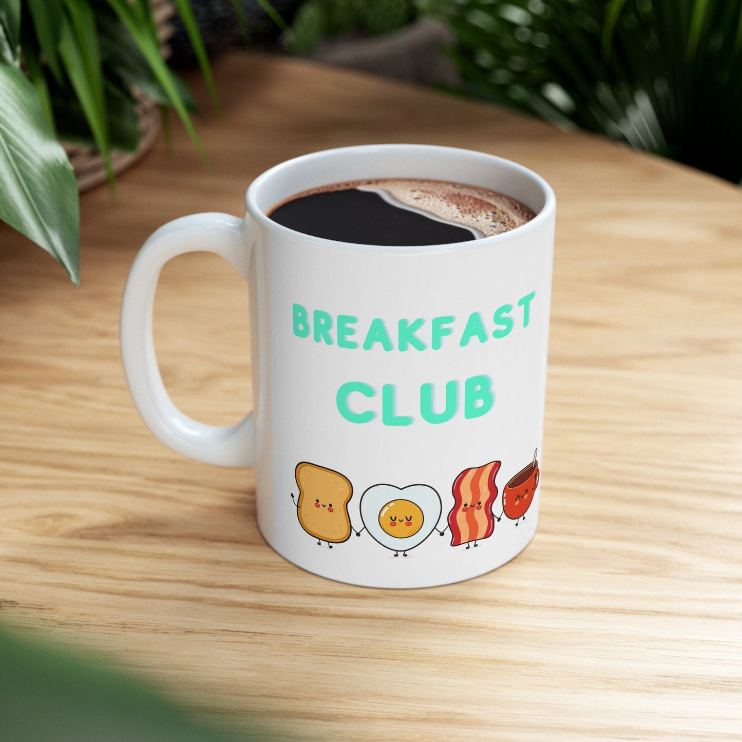Breakfast Club Ceramic coffee Mug, funny coffee mug, gift for him her, birthday gift, cute breakfast club mug