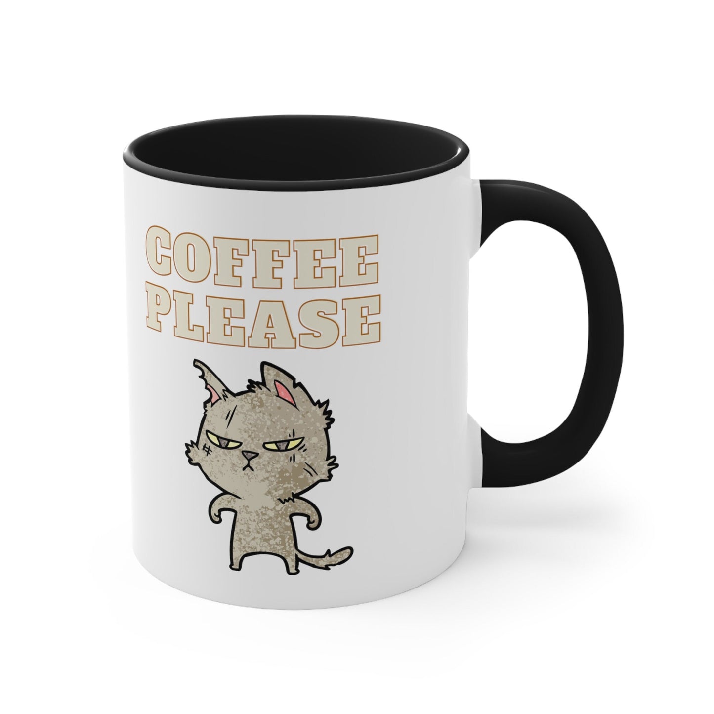 Coffee Please Cat Mug, 11oz, cat lover mug, coffee mug cat lover, cat lover gift