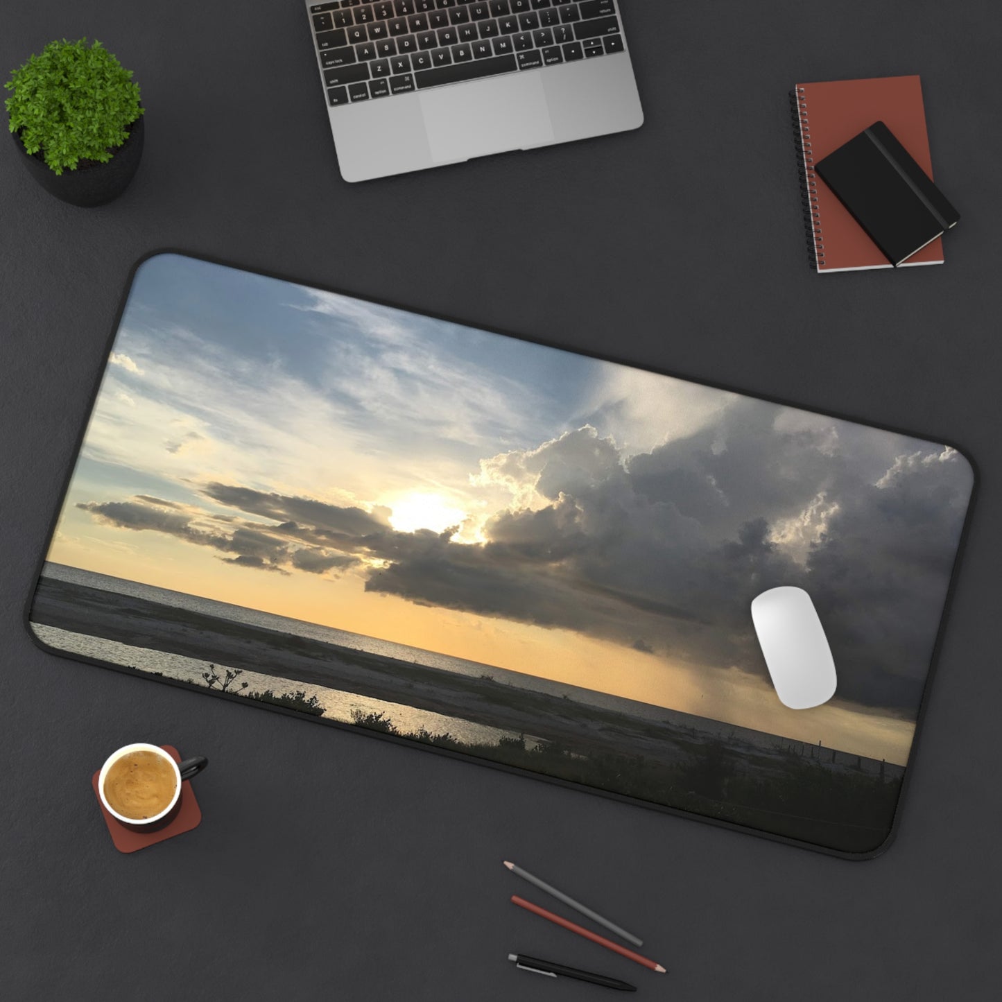 Scenic Desk Mat for Home Office, Computer Mat, Desk Accessories, Nature Landscape Decor, Gift for Workspaces