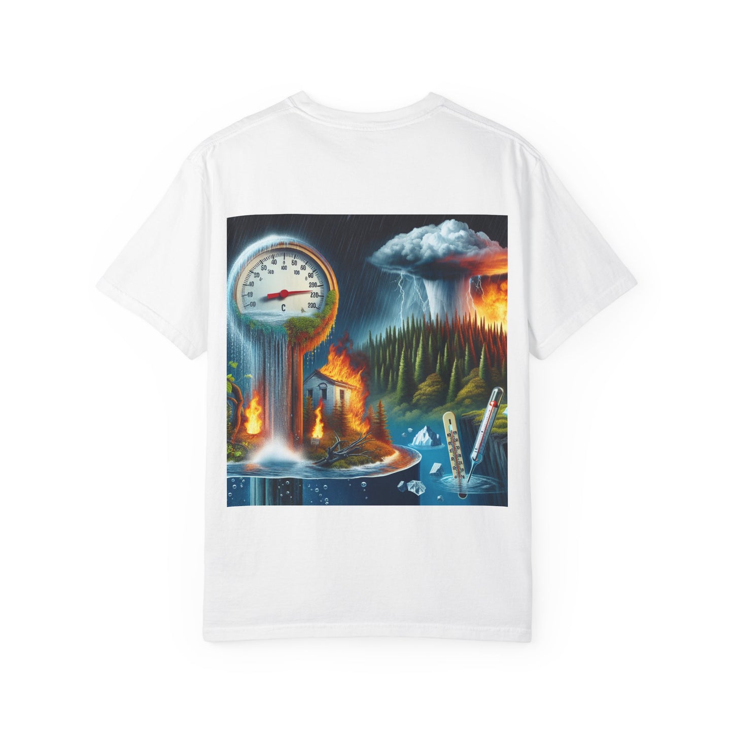 Climate Change Satirical Grin and Bear It T-shirt, Toxic Grinning Bear Tee, Environmental Disaster Shirt, Activist Conservation Apparel