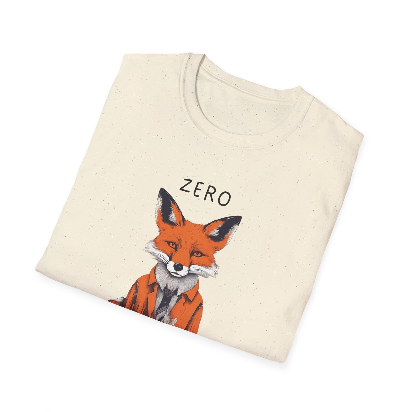 Zero fucks given, zero fox, fox, foxy, fox lover, Unisex Softstyle T-Shirt