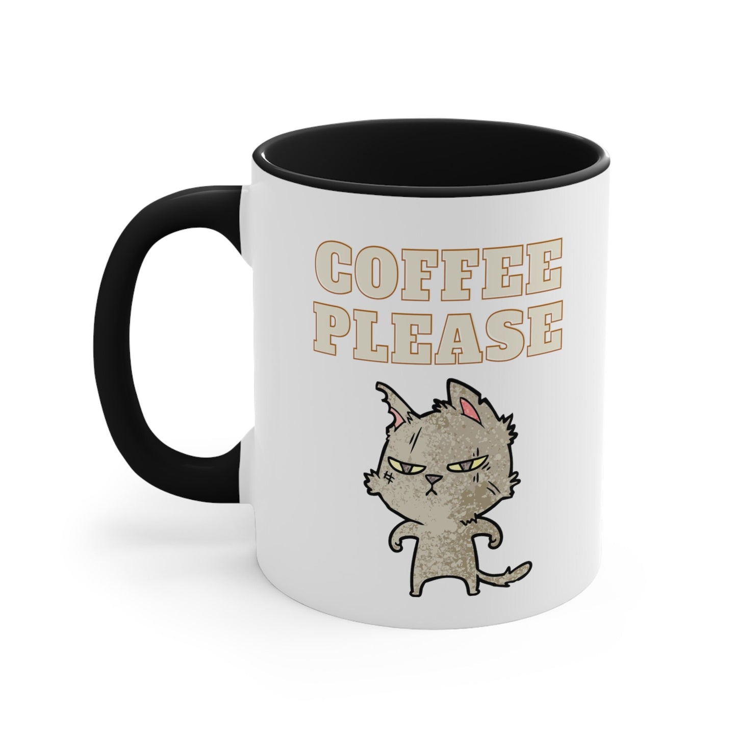Coffee Please Cat Mug, 11oz, cat lover mug, coffee mug cat lover, cat lover gift