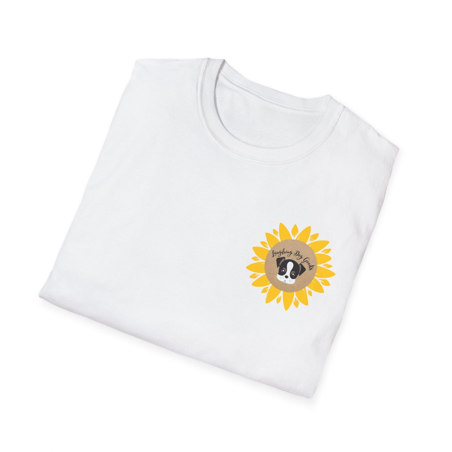Sunflower Paw Print Good Vibes Unisex T-Shirt