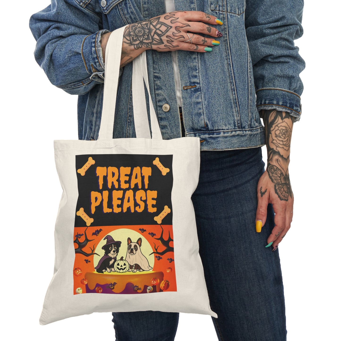 Tote Bag - Cute Doggy Trick or Treat Bag for Halloween