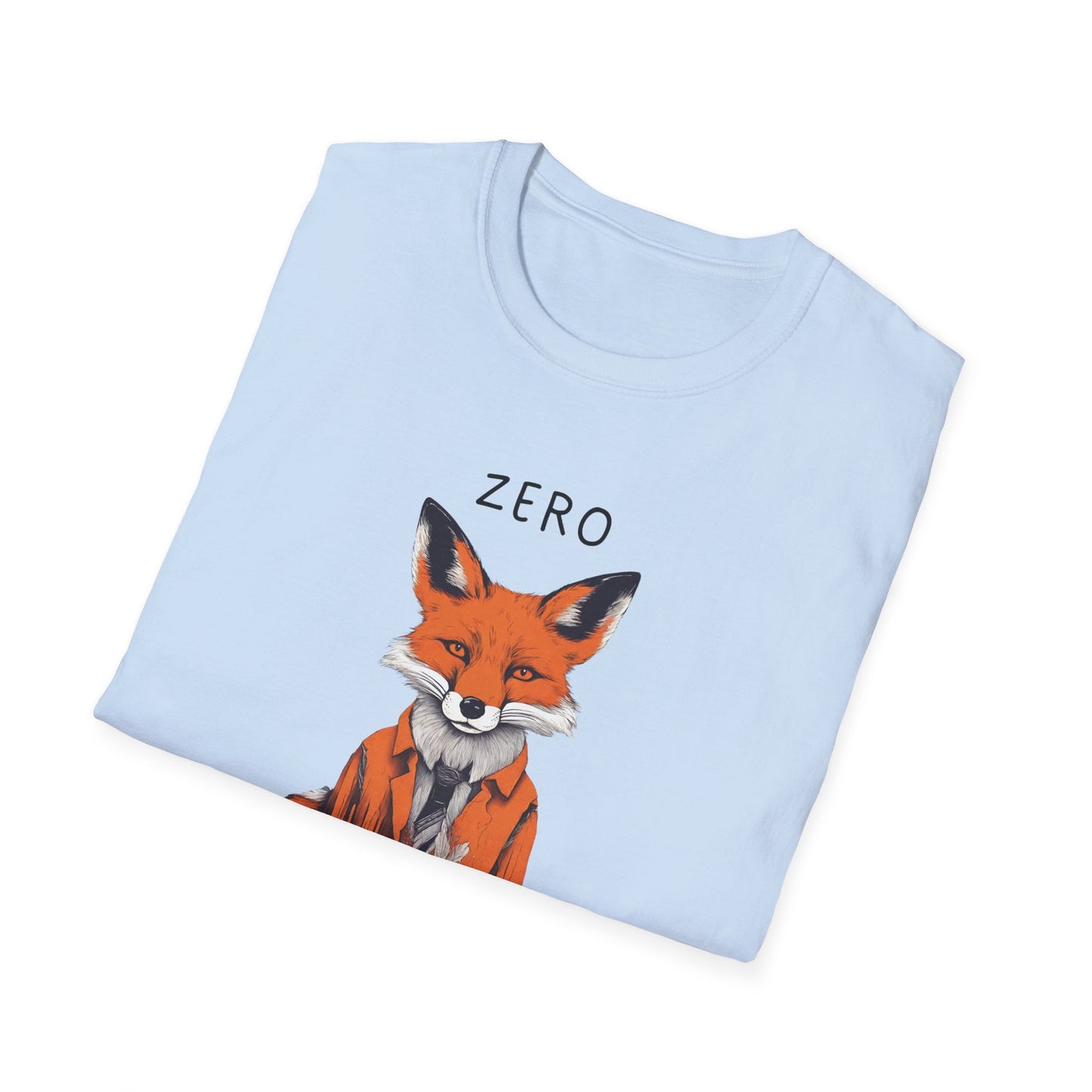 Zero fucks given, zero fox, fox, foxy, fox lover, Unisex Softstyle T-Shirt
