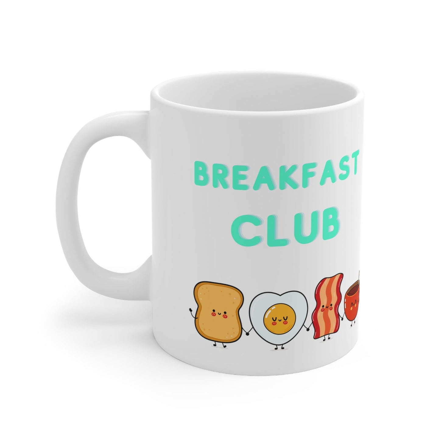 Breakfast Club Ceramic coffee Mug, funny coffee mug, gift for him her, birthday gift, cute breakfast club mug