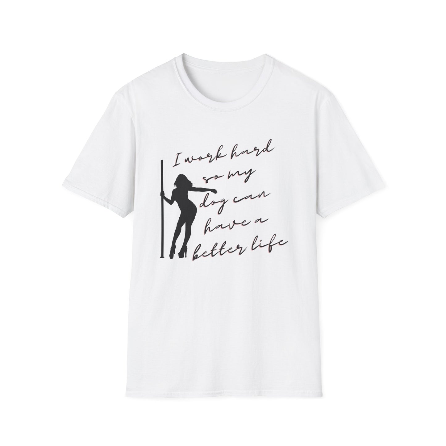 Working the Pole for my dog shirt