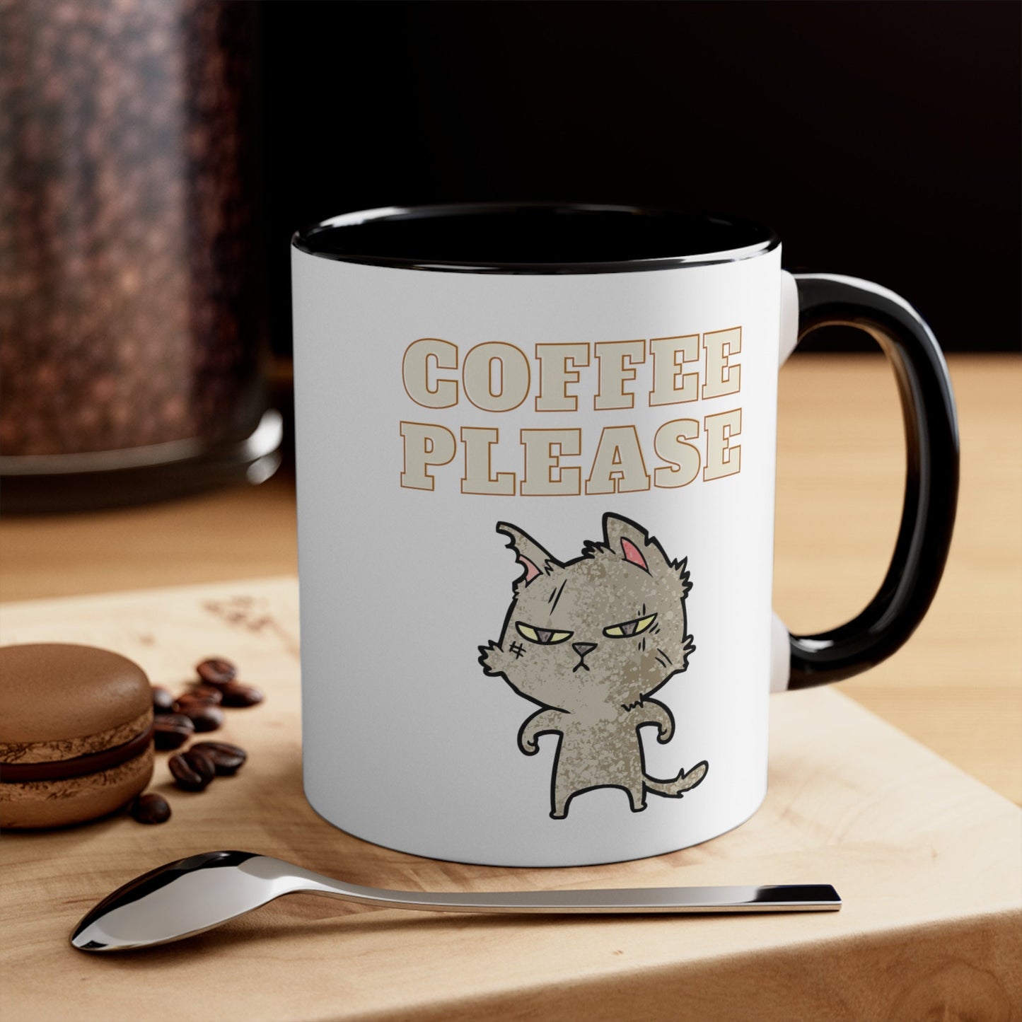 Coffee Please Cat Mug, 11oz, cat lover mug, coffee mug cat lover, cat lover gift