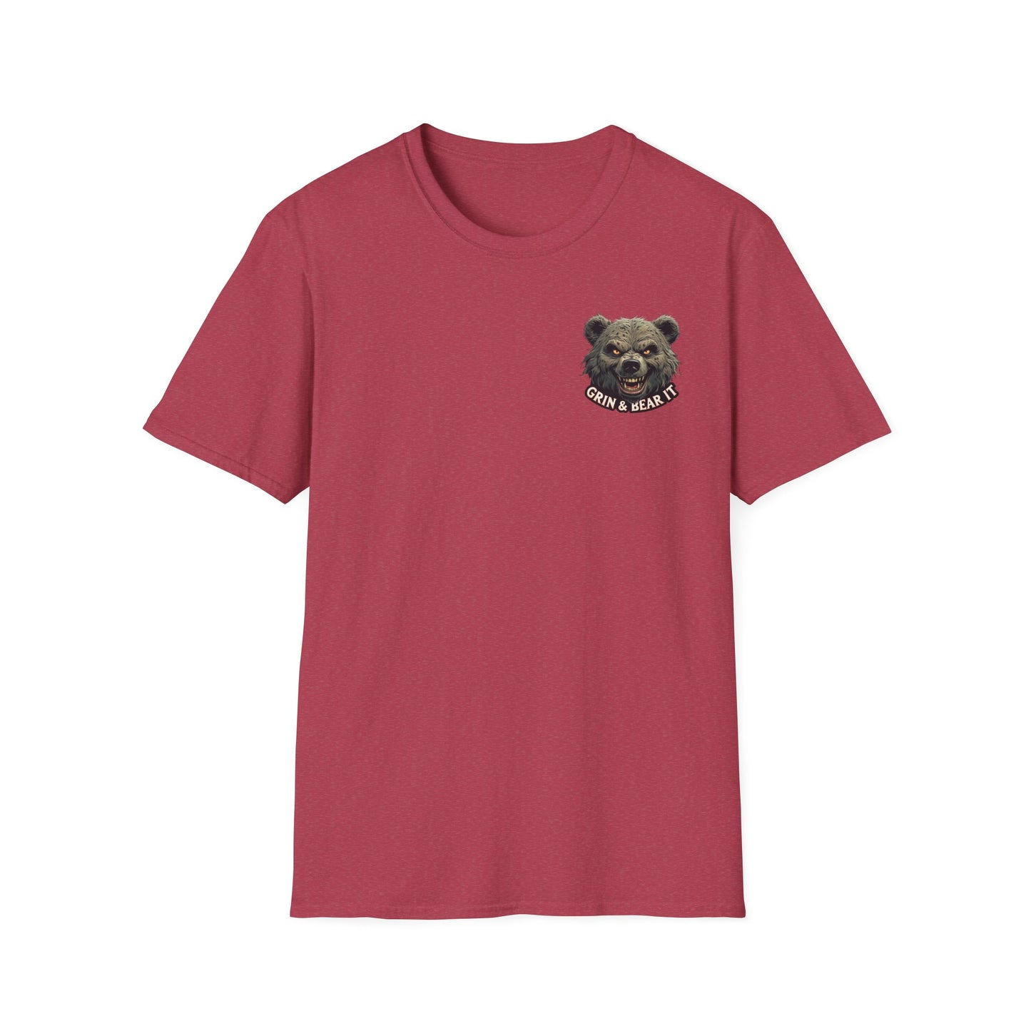 Climate Change Awareness Unisex Softstyle T-Shirt - Grin and Bear it Shirt, Environmental Activist Tee, Save the Planet Top, Nature Lover