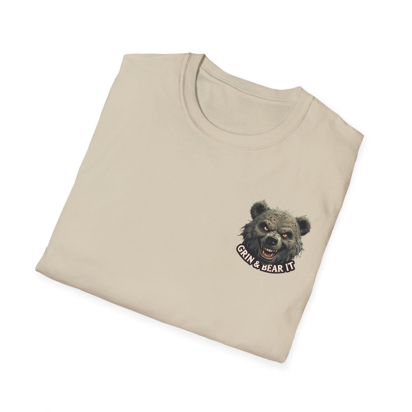 Climate Change Awareness Unisex Softstyle T-Shirt - Grin and Bear it Shirt, Environmental Activist Tee, Save the Planet Top, Nature Lover