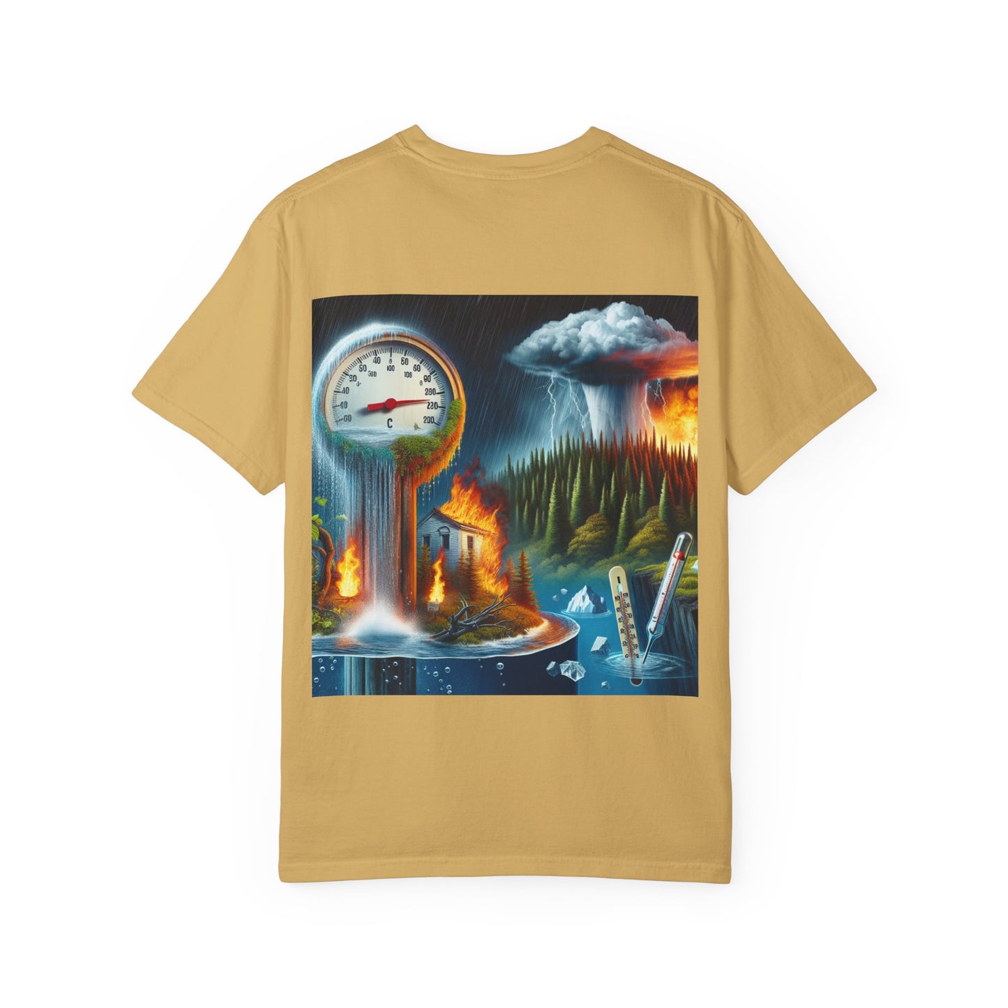 Climate Change Satirical Grin and Bear It T-shirt, Toxic Grinning Bear Tee, Environmental Disaster Shirt, Activist Conservation Apparel