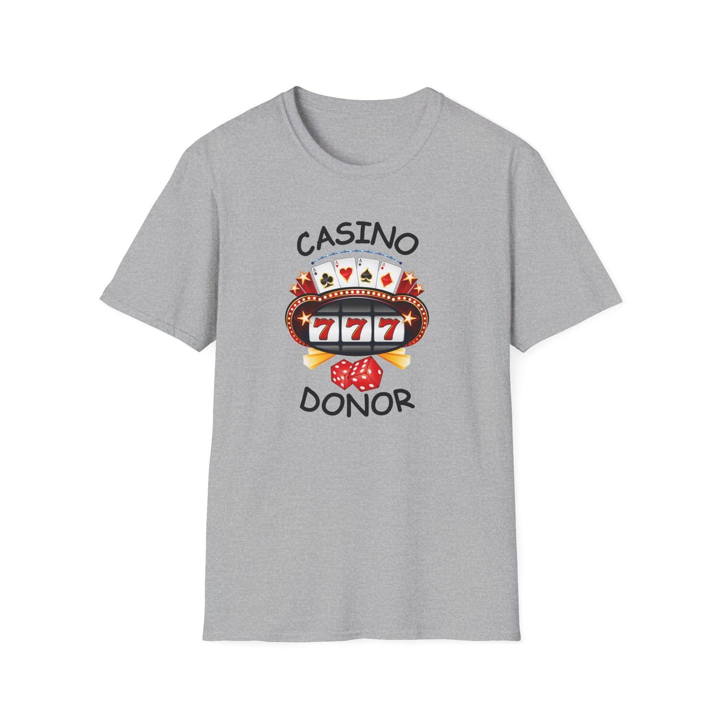 Gambling Theme Unisex T-Shirt, Casino Lover Tee, Poker Player Gift, Funny Loser Shirt, Softstyle Tee