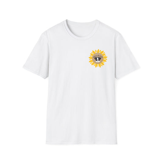 Sunflower Paw Print Good Vibes Unisex T-Shirt