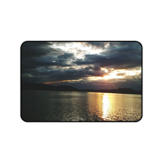 Serene Sunset Desk Mat, Office Decor, Workstation Accessories, Gifts for Entrepreneurs, Home Office Essentials, Desk Pad