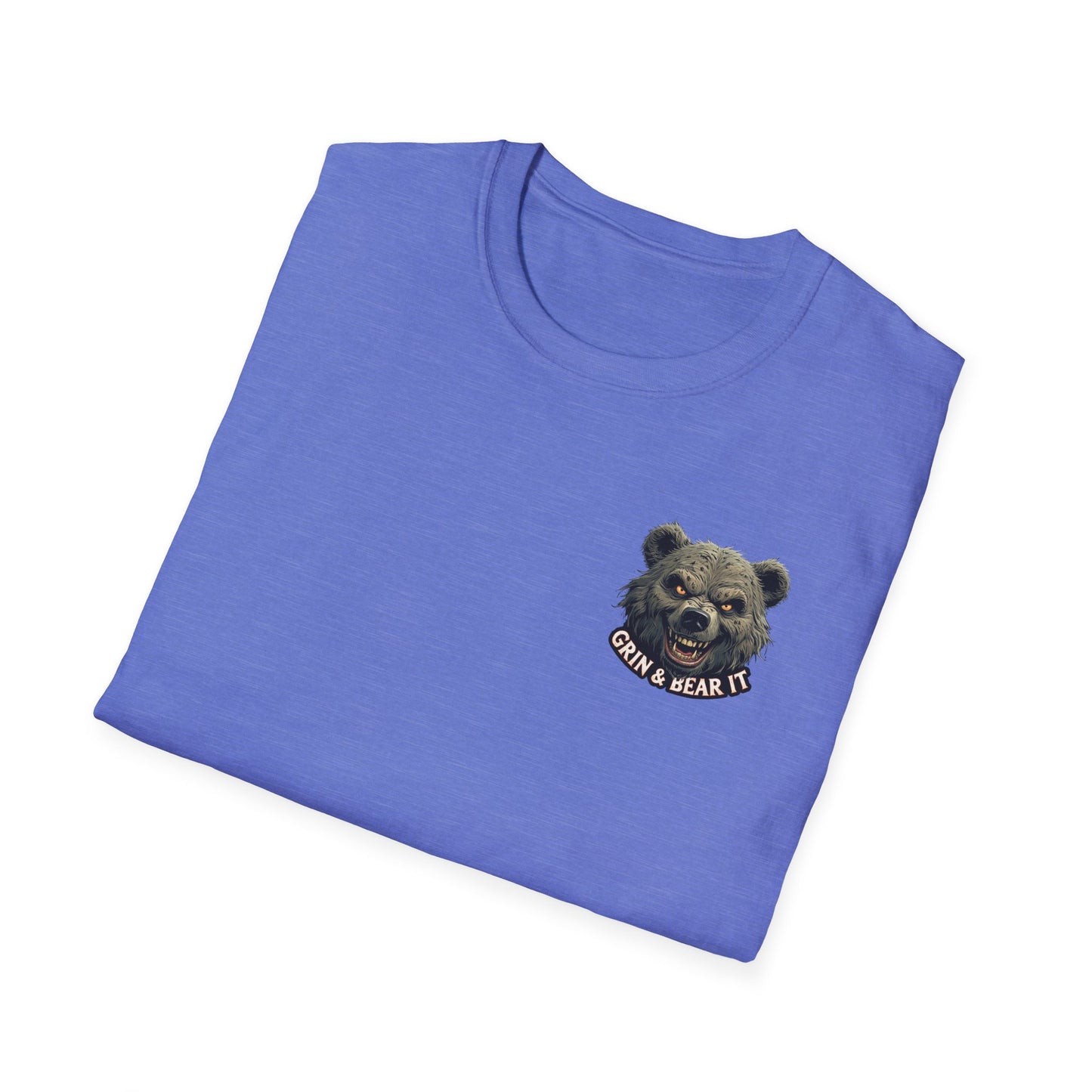Grin and Bear it Unisex T-Shirt, Ice Cream Cone Design, This Too Shall Pass, Hot Weather Shirt, Funny Graphic Tee