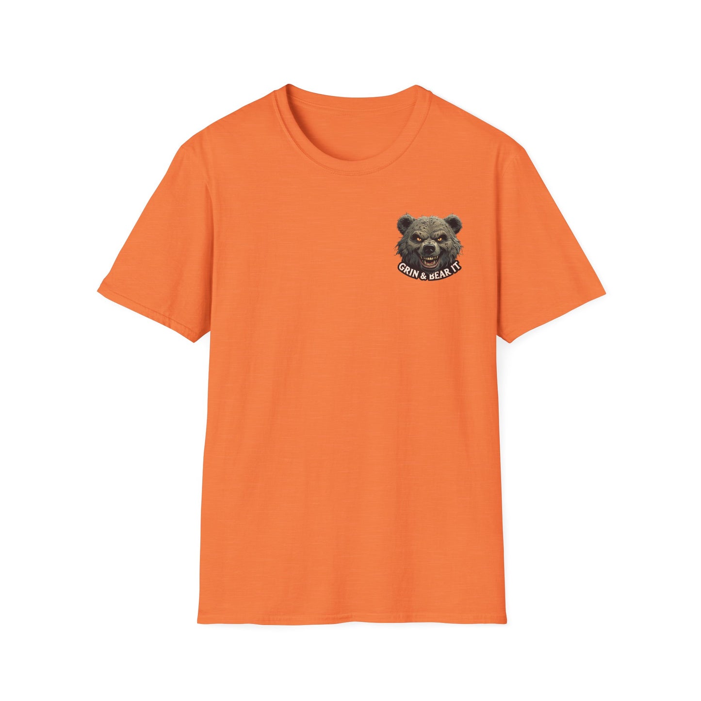 Climate Change Awareness Unisex Softstyle T-Shirt - Grin and Bear it Shirt, Environmental Activist Tee, Save the Planet Top, Nature Lover