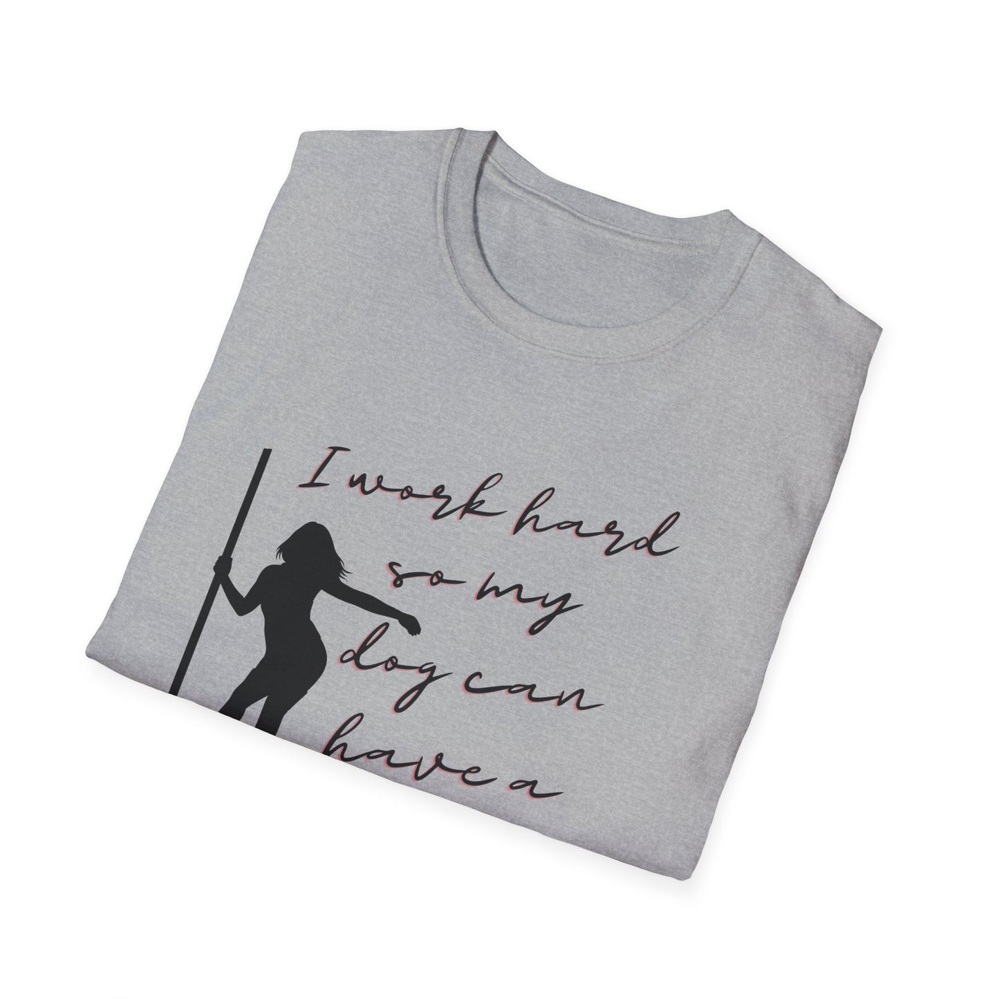 Working the Pole for my dog shirt