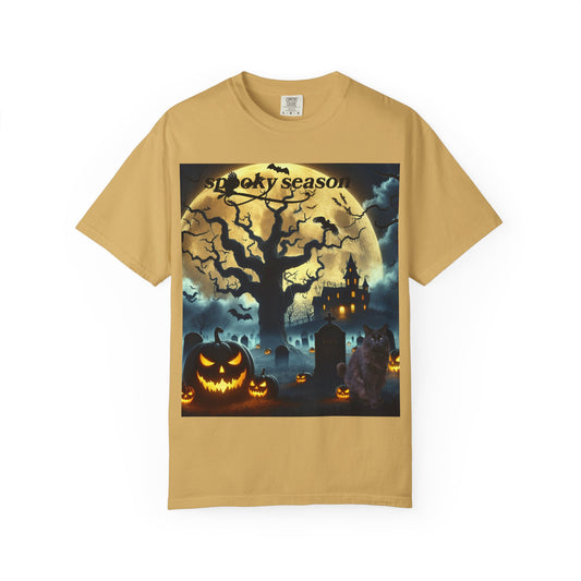 Spooky Season Unisex T-Shirt, Halloween Tee, Fall Fashion, Ghostly Vibes, Autumn Apparel, Costume Party Shirt