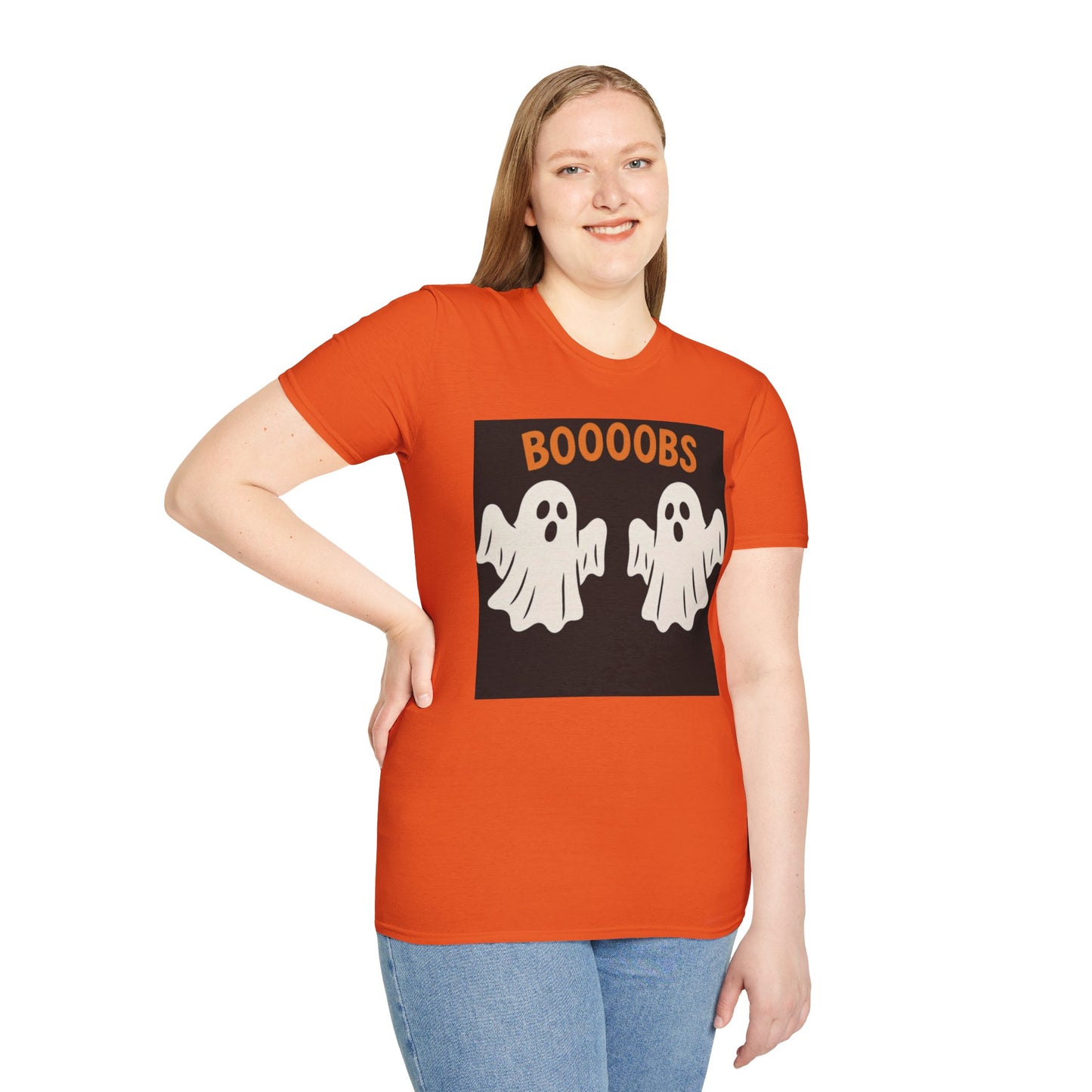 Funny Halloween Ghost Unisex Tee - Boooobs Design, Boobs
