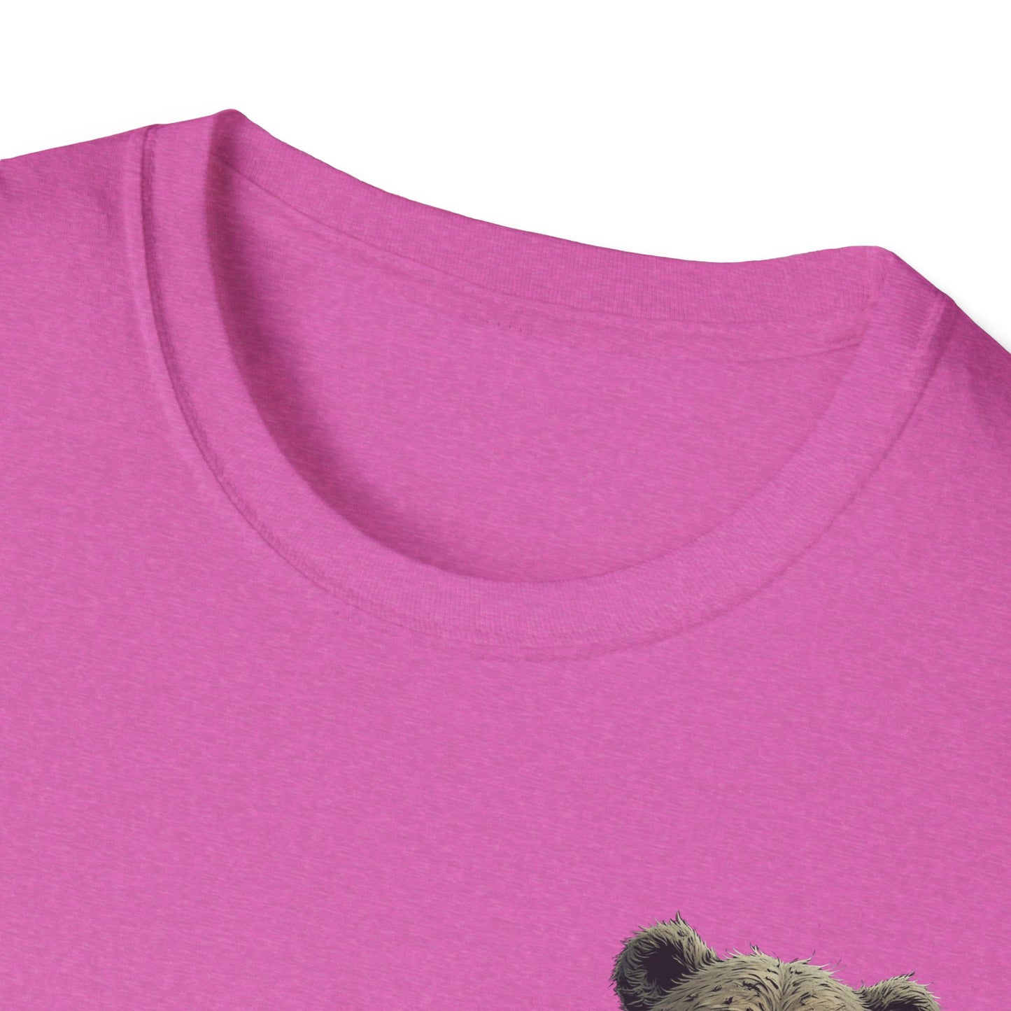 Climate Change Awareness Unisex Softstyle T-Shirt - Grin and Bear it Shirt, Environmental Activist Tee, Save the Planet Top, Nature Lover