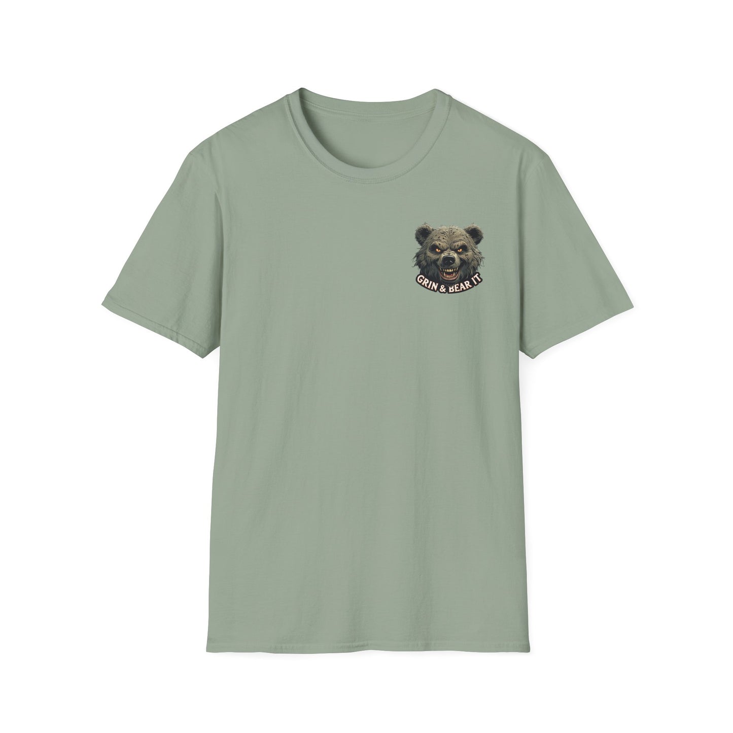 Climate Change Awareness Unisex Softstyle T-Shirt - Grin and Bear it Shirt, Environmental Activist Tee, Save the Planet Top, Nature Lover