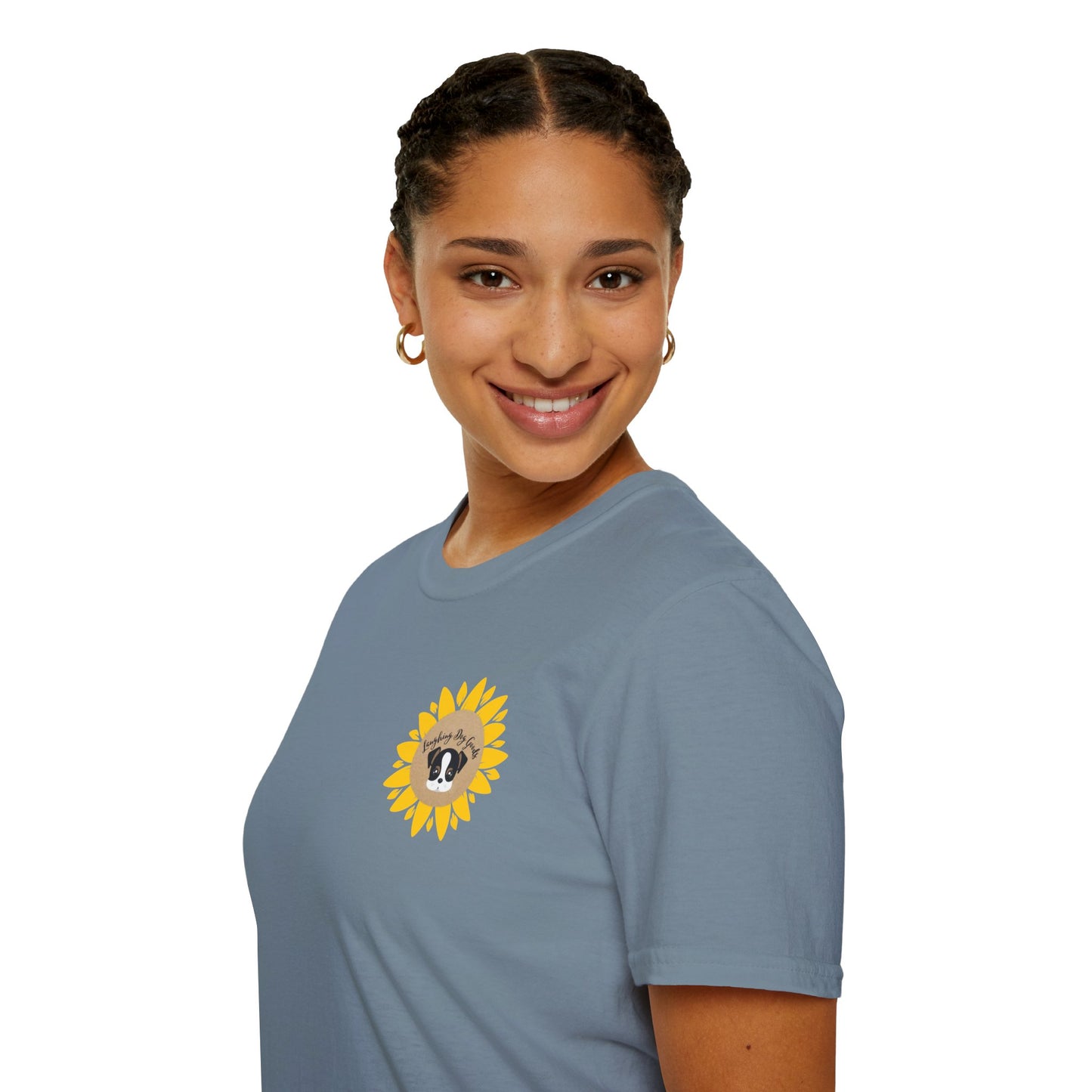 Sunflower Paw Print Good Vibes Unisex T-Shirt