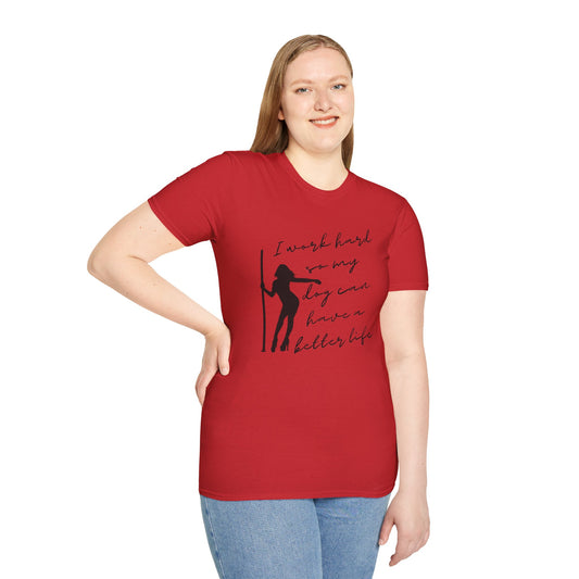 Working the Pole for my dog shirt