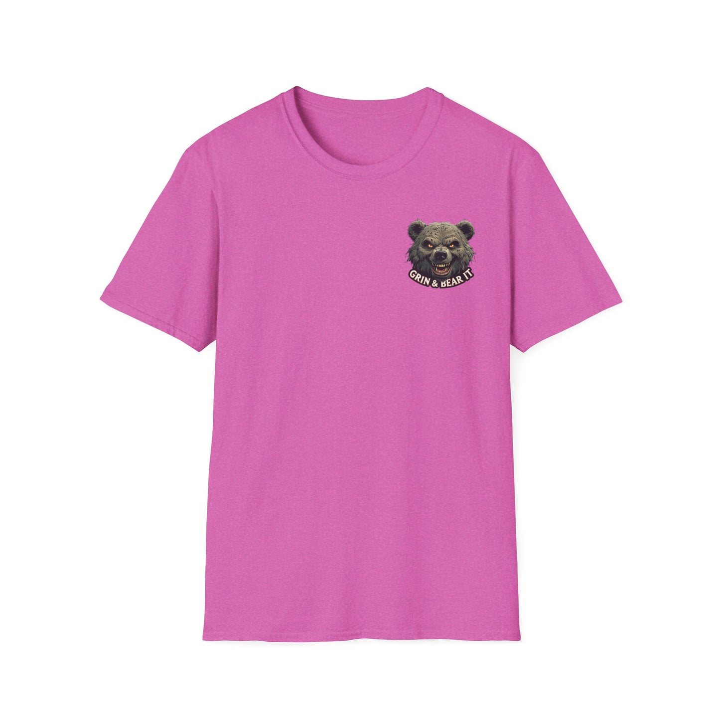 Climate Change Awareness Unisex Softstyle T-Shirt - Grin and Bear it Shirt, Environmental Activist Tee, Save the Planet Top, Nature Lover