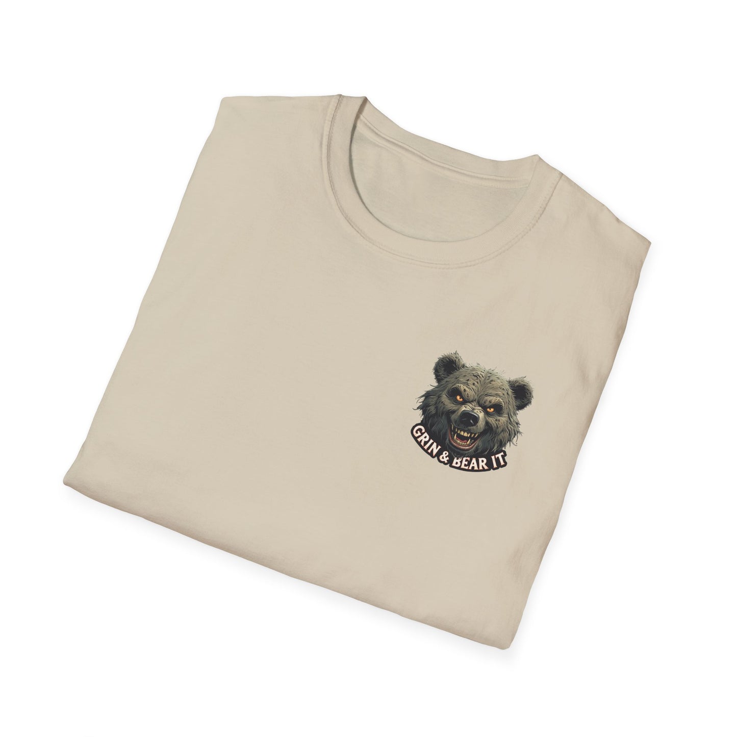 Grin and Bear it Unisex T-Shirt, Ice Cream Cone Design, This Too Shall Pass, Hot Weather Shirt, Funny Graphic Tee