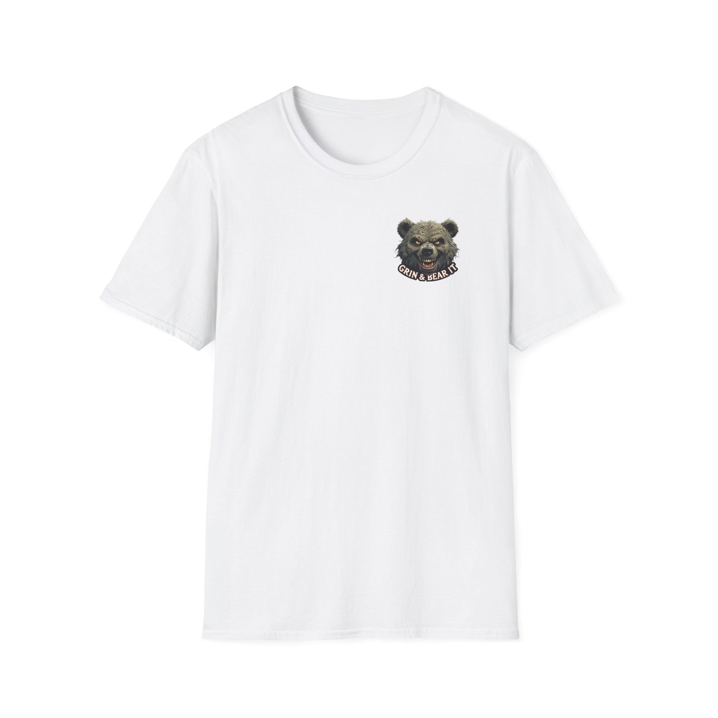 Grin and Bear it Unisex T-Shirt, Ice Cream Cone Design, This Too Shall Pass, Hot Weather Shirt, Funny Graphic Tee