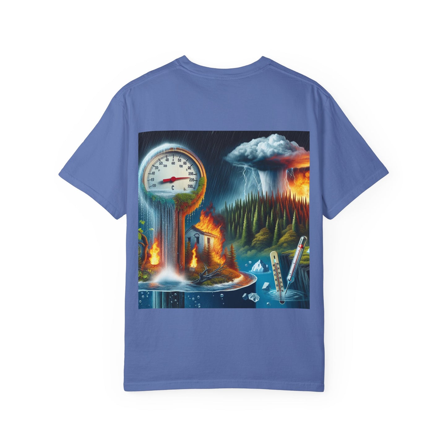 Climate Change Satirical Grin and Bear It T-shirt, Toxic Grinning Bear Tee, Environmental Disaster Shirt, Activist Conservation Apparel