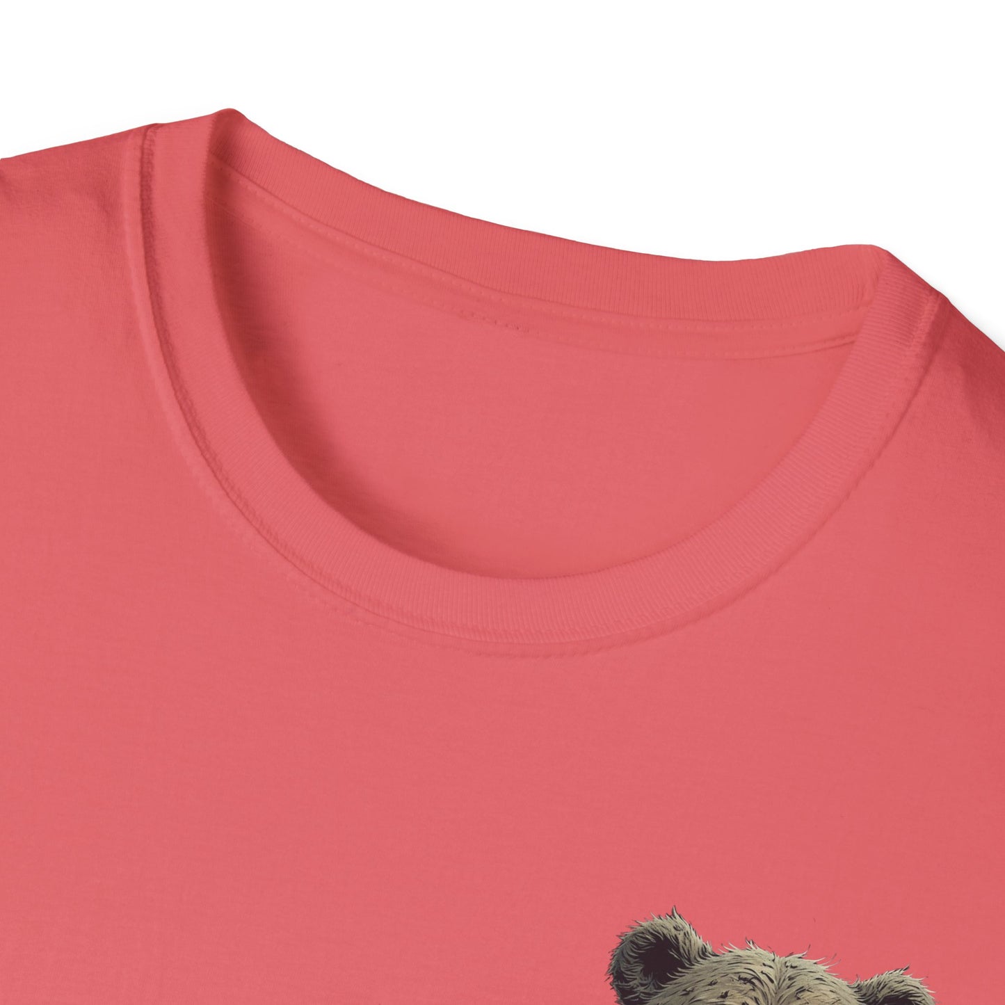 Climate Change Awareness Unisex Softstyle T-Shirt - Grin and Bear it Shirt, Environmental Activist Tee, Save the Planet Top, Nature Lover