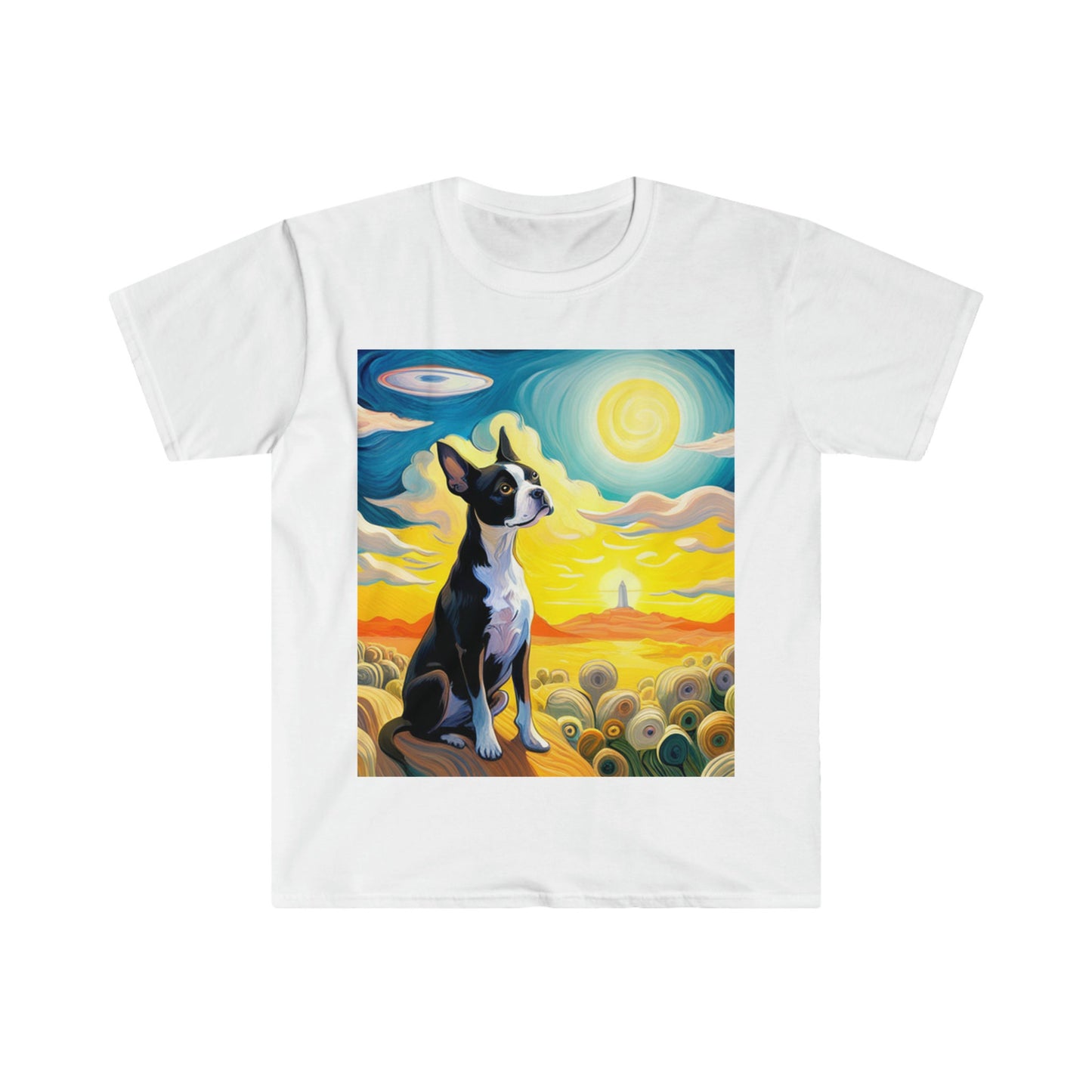 Boston terrier ufo sightingT-Shirt, boston terrier IA created UFO sighting, boston terrier ufo lovers shirt, boston terrier lover shirt