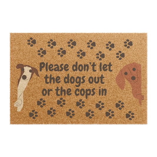 Playful Dog-Themed Doormat - Perfect for Pet Lovers, Funny Welcome Mat, Home Decor, Housewarming Gift, Pet-Friendly Entryway