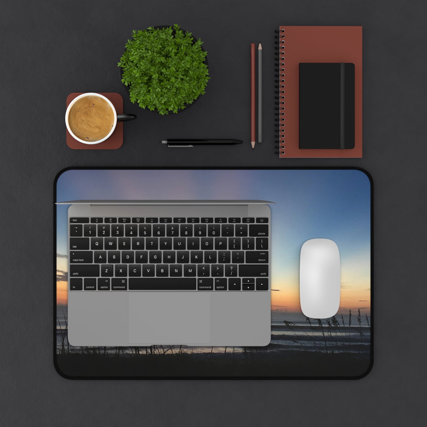 Serene Sunrise Desk Mat, Ocean Themed Desk Pad, Beach Decor, Work From Home Essentials, Gift for Ocean Lovers, Office Accessories