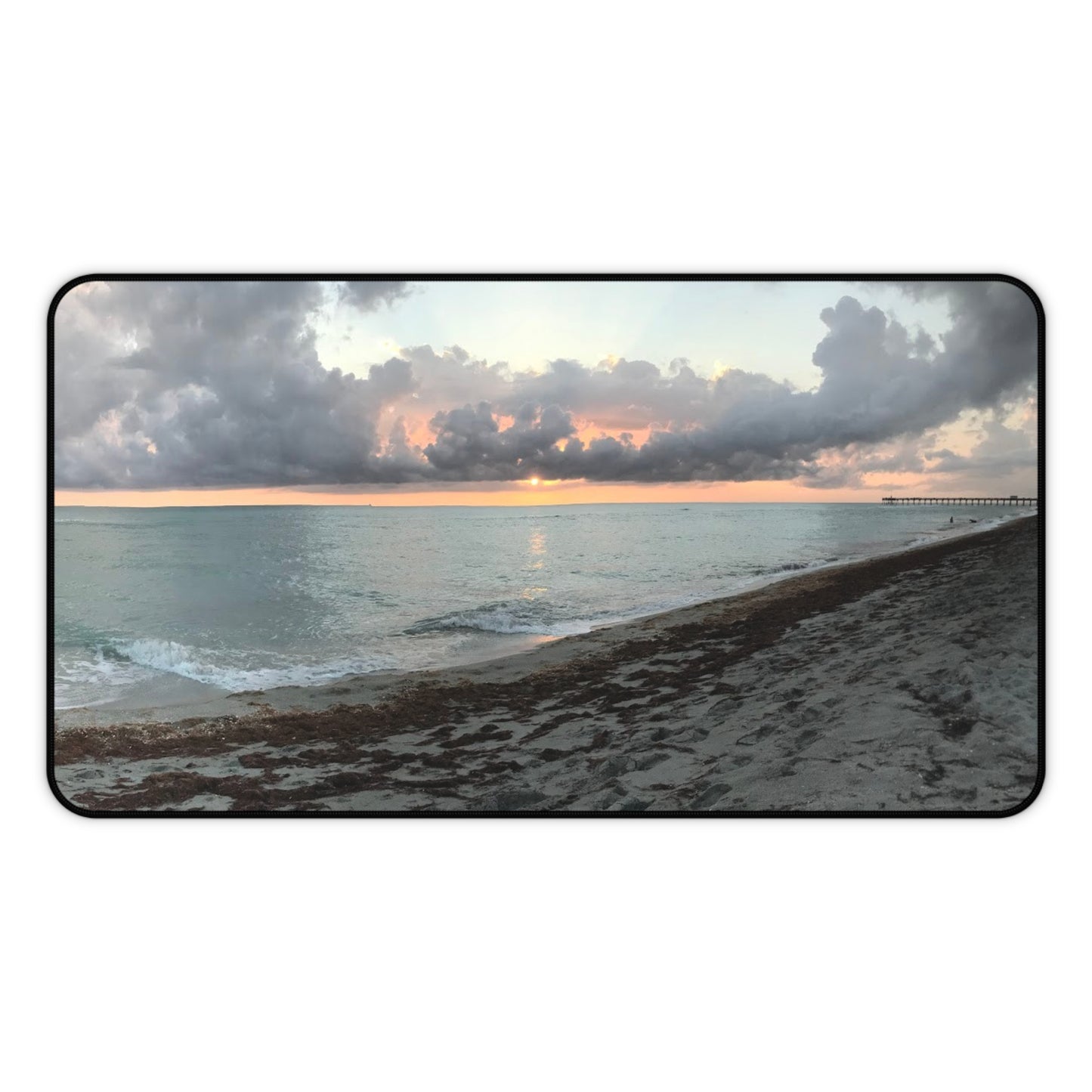 Coastal Sunset Desk Mat - Beach Vibes for Home Office, Coastal Decor, Gift for Ocean Lovers, Work Station Accessories