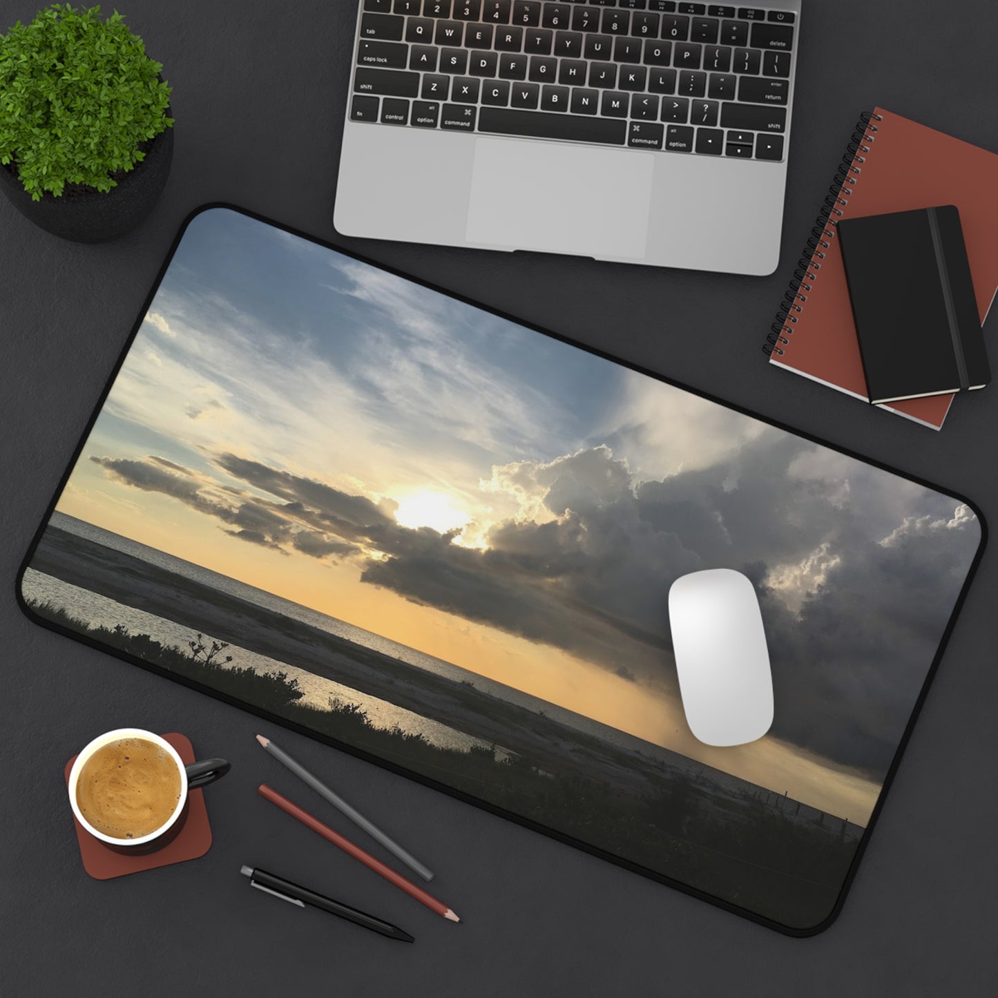 Scenic Desk Mat for Home Office, Computer Mat, Desk Accessories, Nature Landscape Decor, Gift for Workspaces