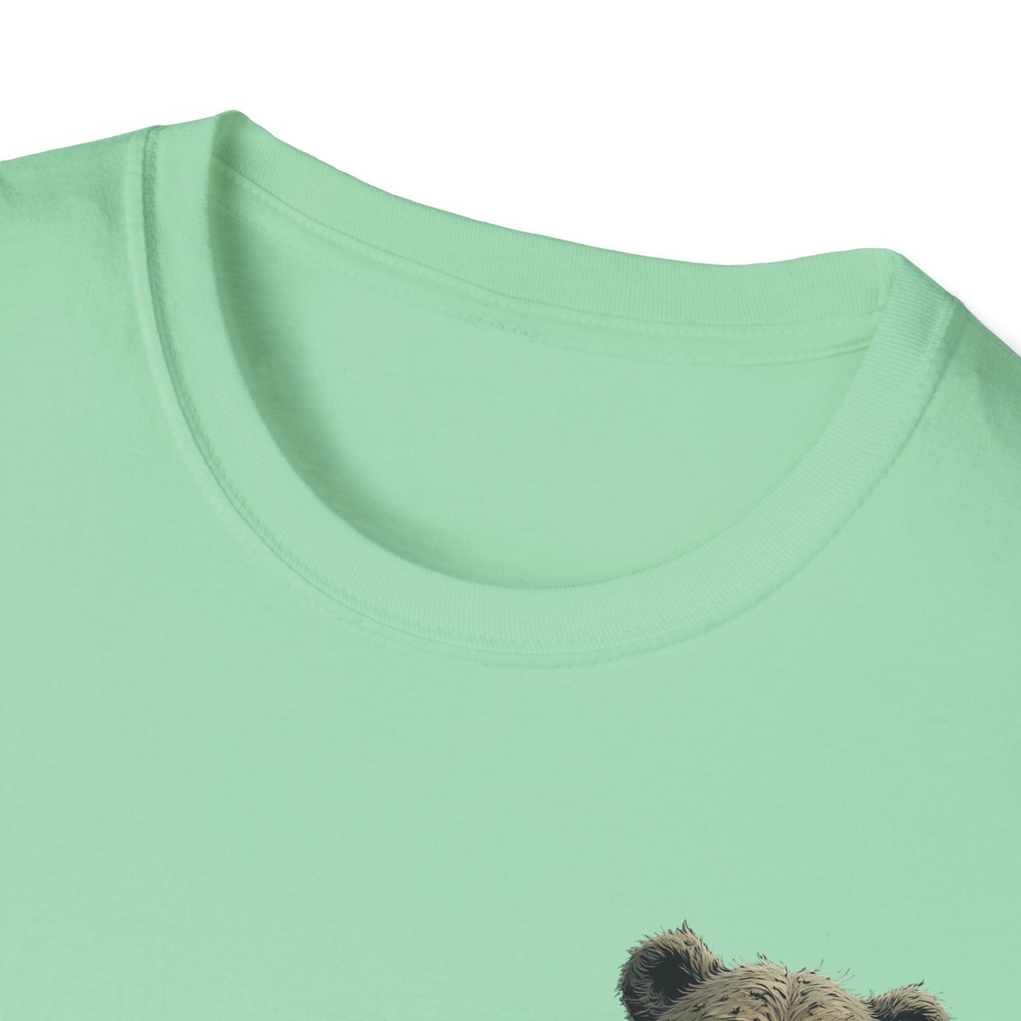 Climate Change Awareness Unisex Softstyle T-Shirt - Grin and Bear it Shirt, Environmental Activist Tee, Save the Planet Top, Nature Lover
