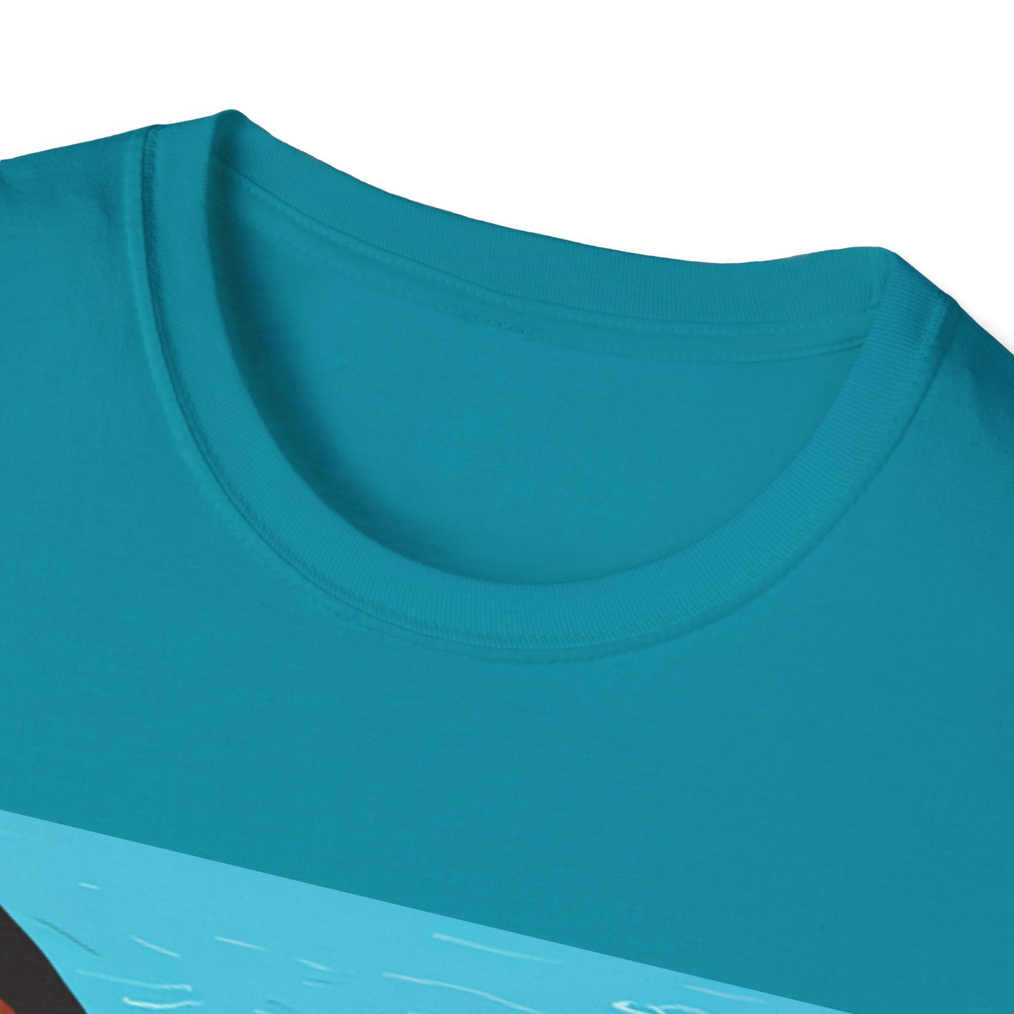 Dog Beach Unisex T-Shirt - Cute Boston Terrier Design