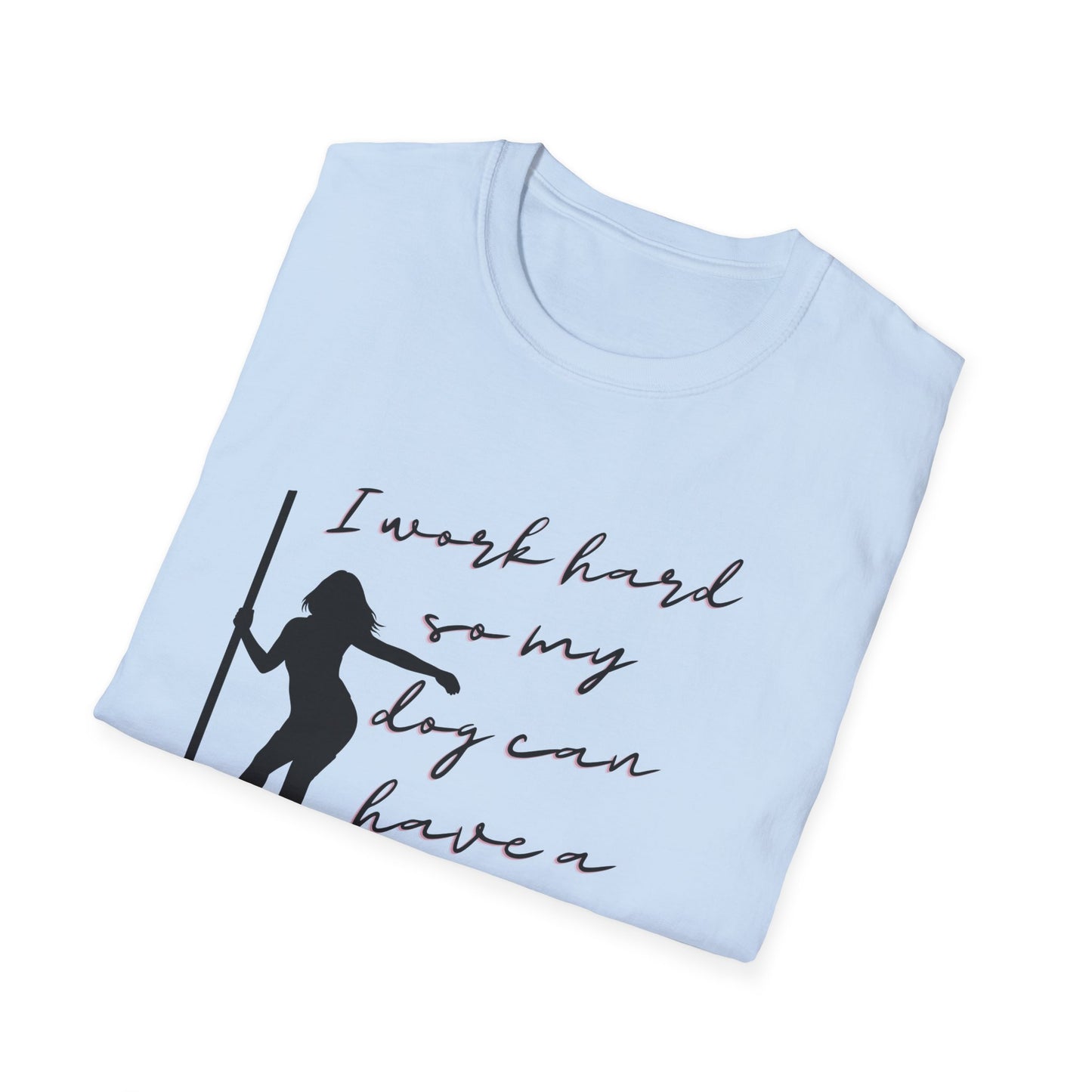 Working the Pole for my dog shirt
