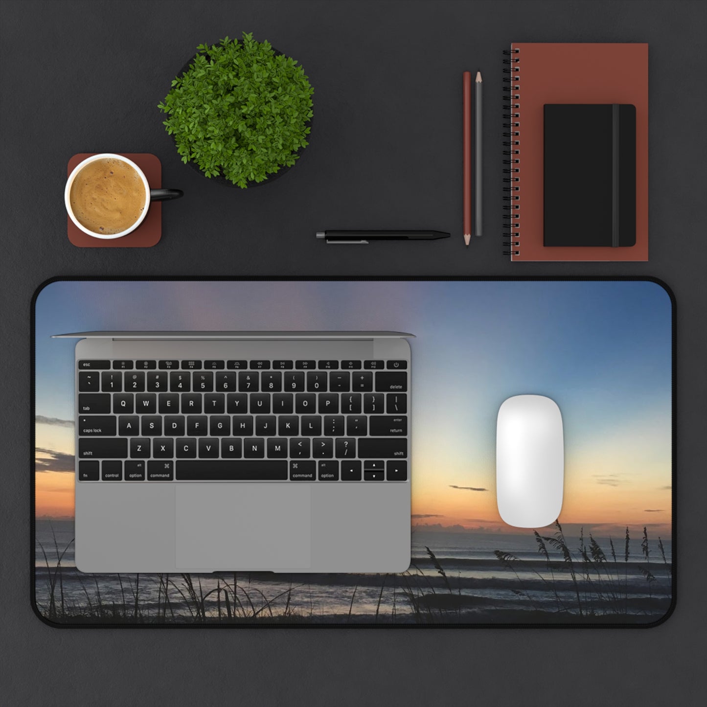 Serene Sunrise Desk Mat, Ocean Themed Desk Pad, Beach Decor, Work From Home Essentials, Gift for Ocean Lovers, Office Accessories