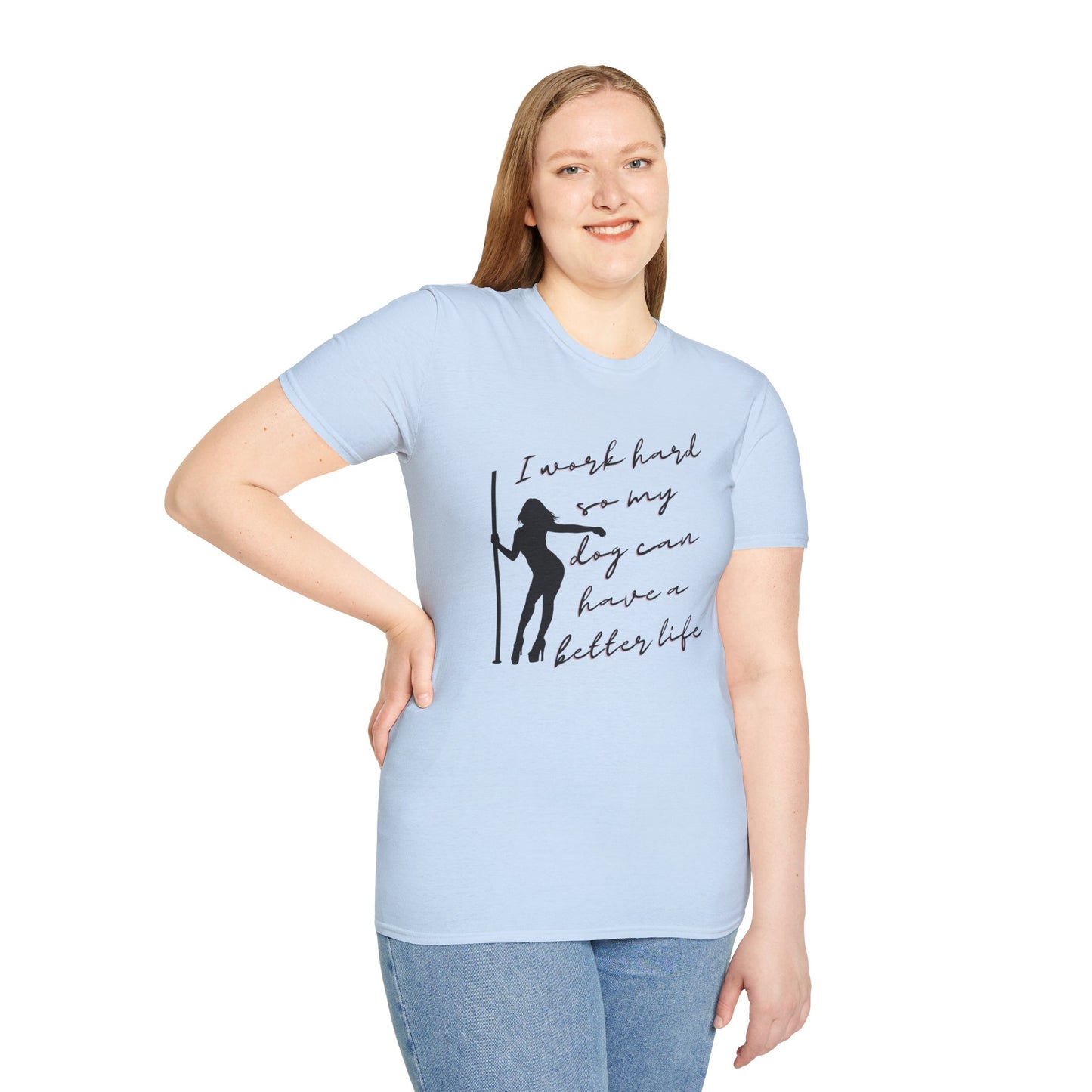 Working the Pole for my dog shirt