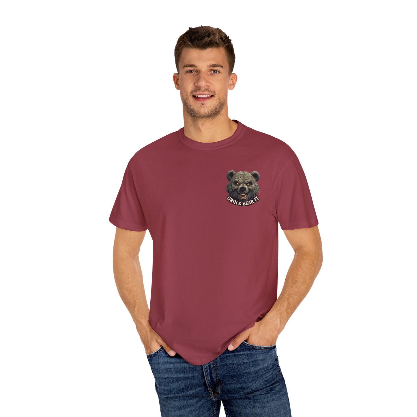 Satirical Stock Market Crash Unisex Tee, Funny Grin & Bear It Tshirt, Financial Crisis Shirt, Market Meltdown Top, Wall Street Humor Gift