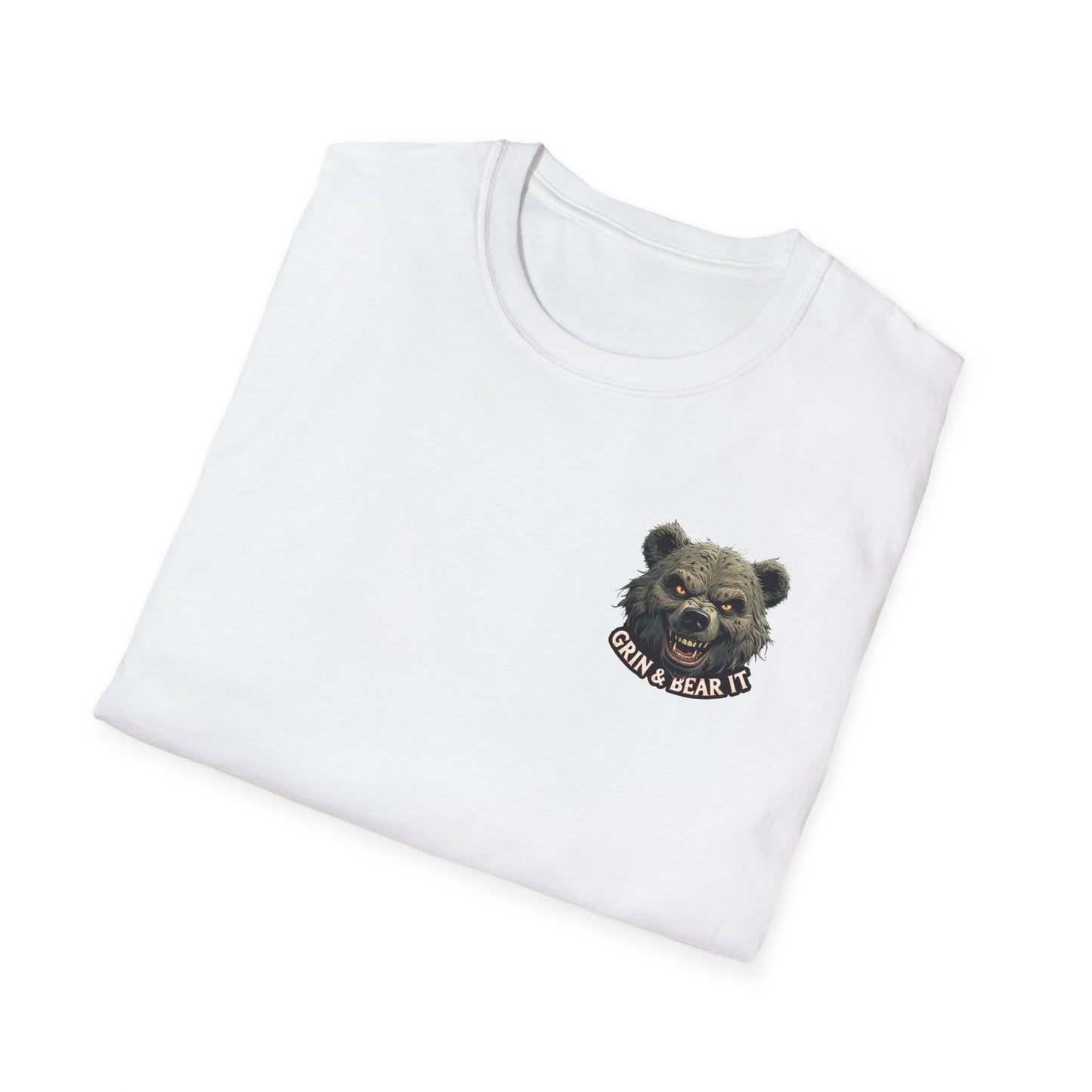 Grin and Bear it Unisex T-Shirt, Ice Cream Cone Design, This Too Shall Pass, Hot Weather Shirt, Funny Graphic Tee