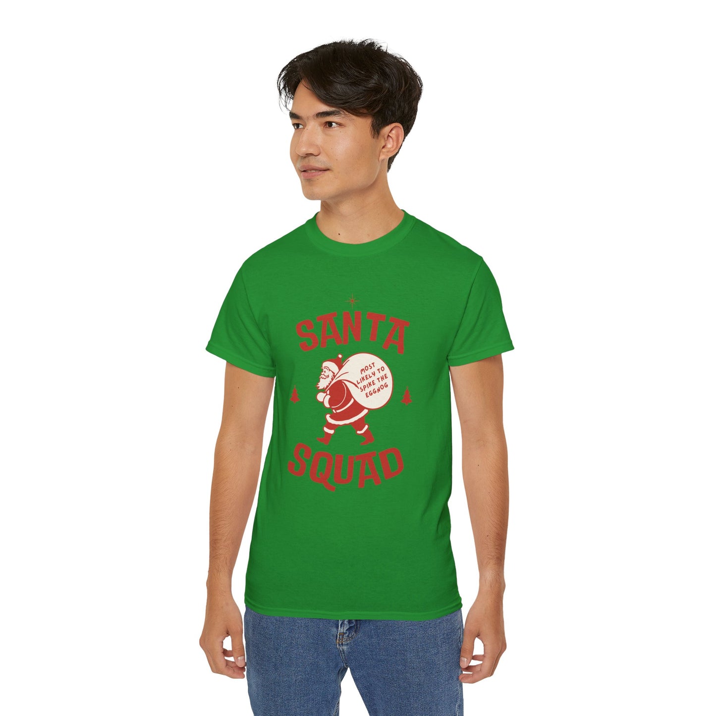 Personalize Retro Santa Squad Tee, Family/Friends/Group holiday shirts