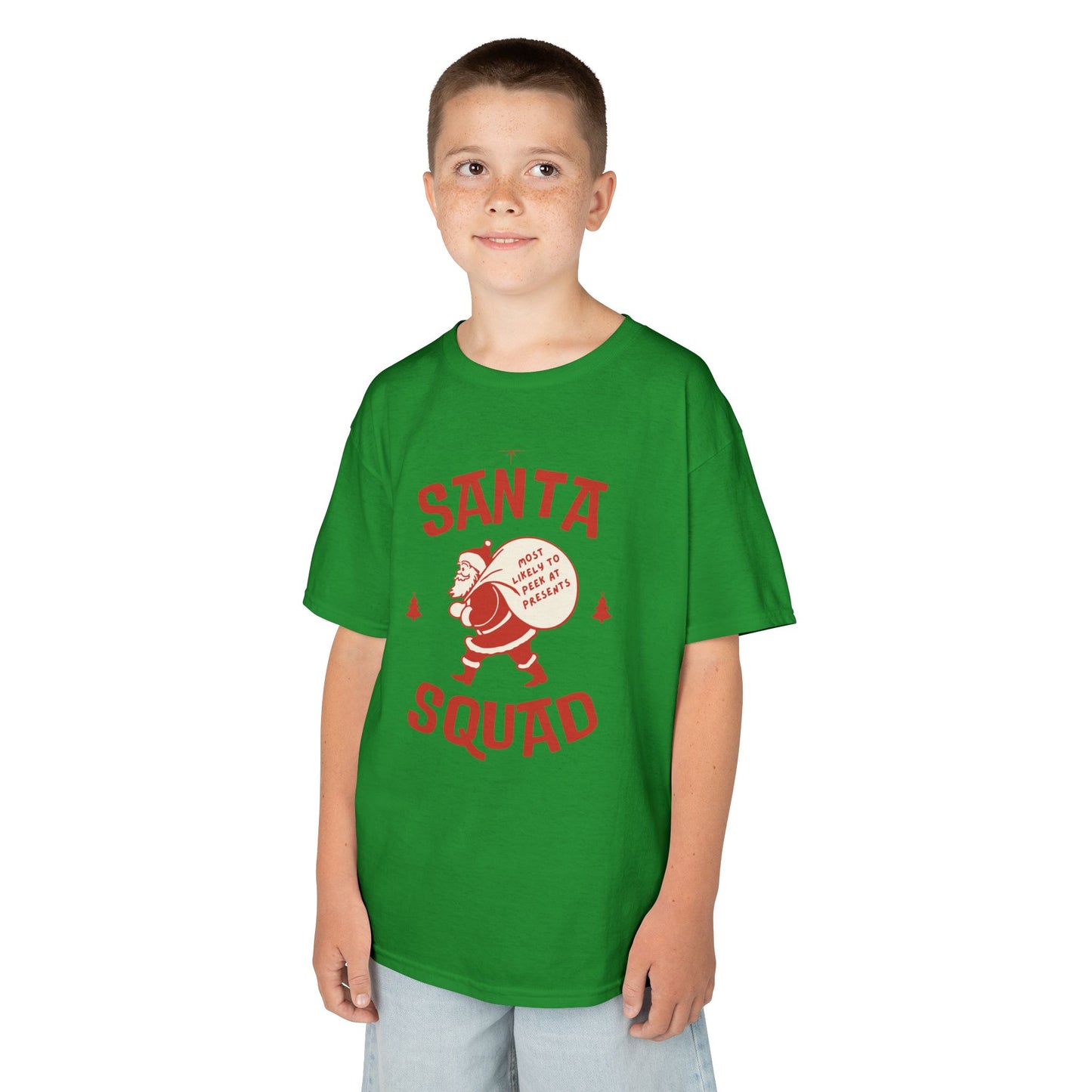 Kids Tee Retro Santa Squad,  Family/ Friends/ Group shirt Most likely to