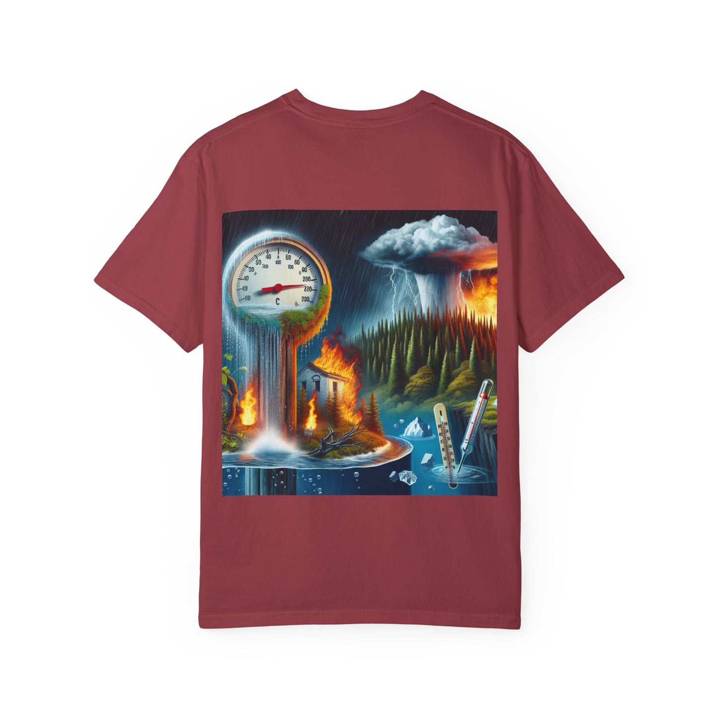 Climate Change Satirical Grin and Bear It T-shirt, Toxic Grinning Bear Tee, Environmental Disaster Shirt, Activist Conservation Apparel