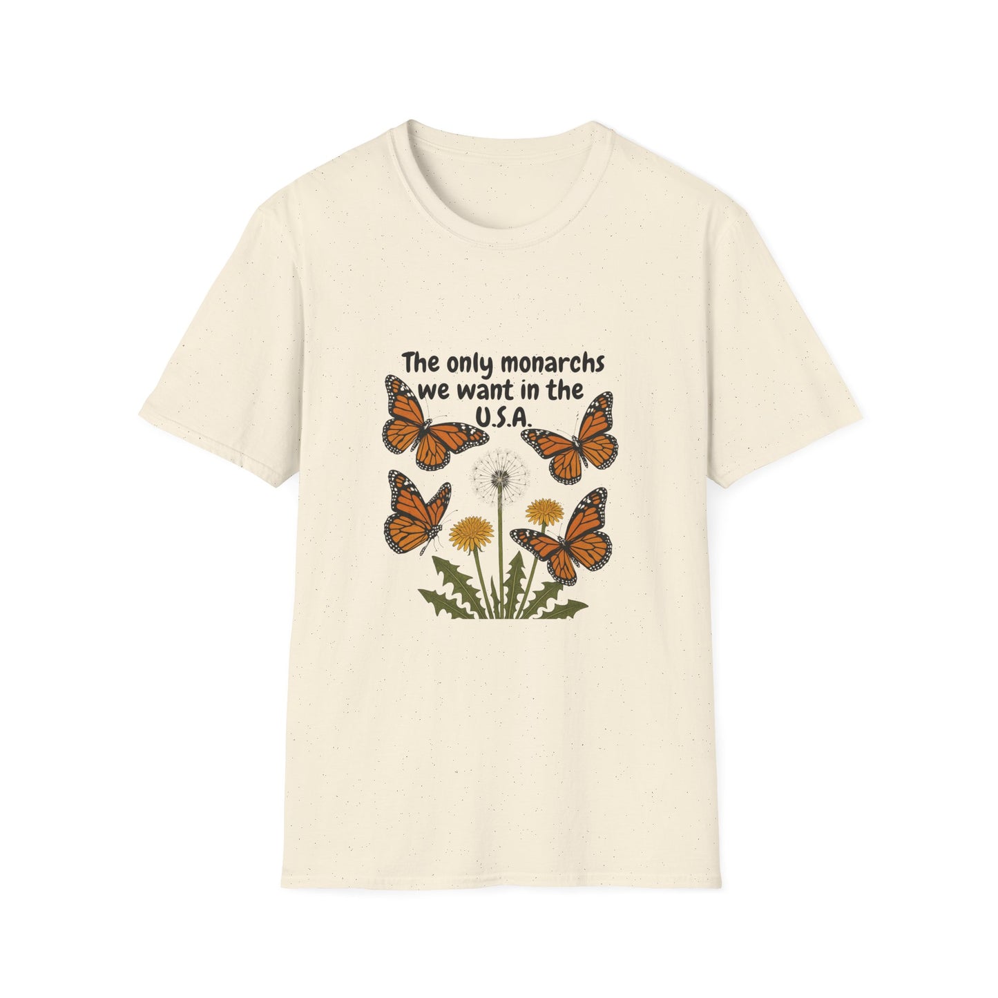 Butterfly Monarchs Protest Tee, Citizens Against Trump Shirt, No Kings Activist Top, Political Resistance Unisex Softstyle T-Shirt,