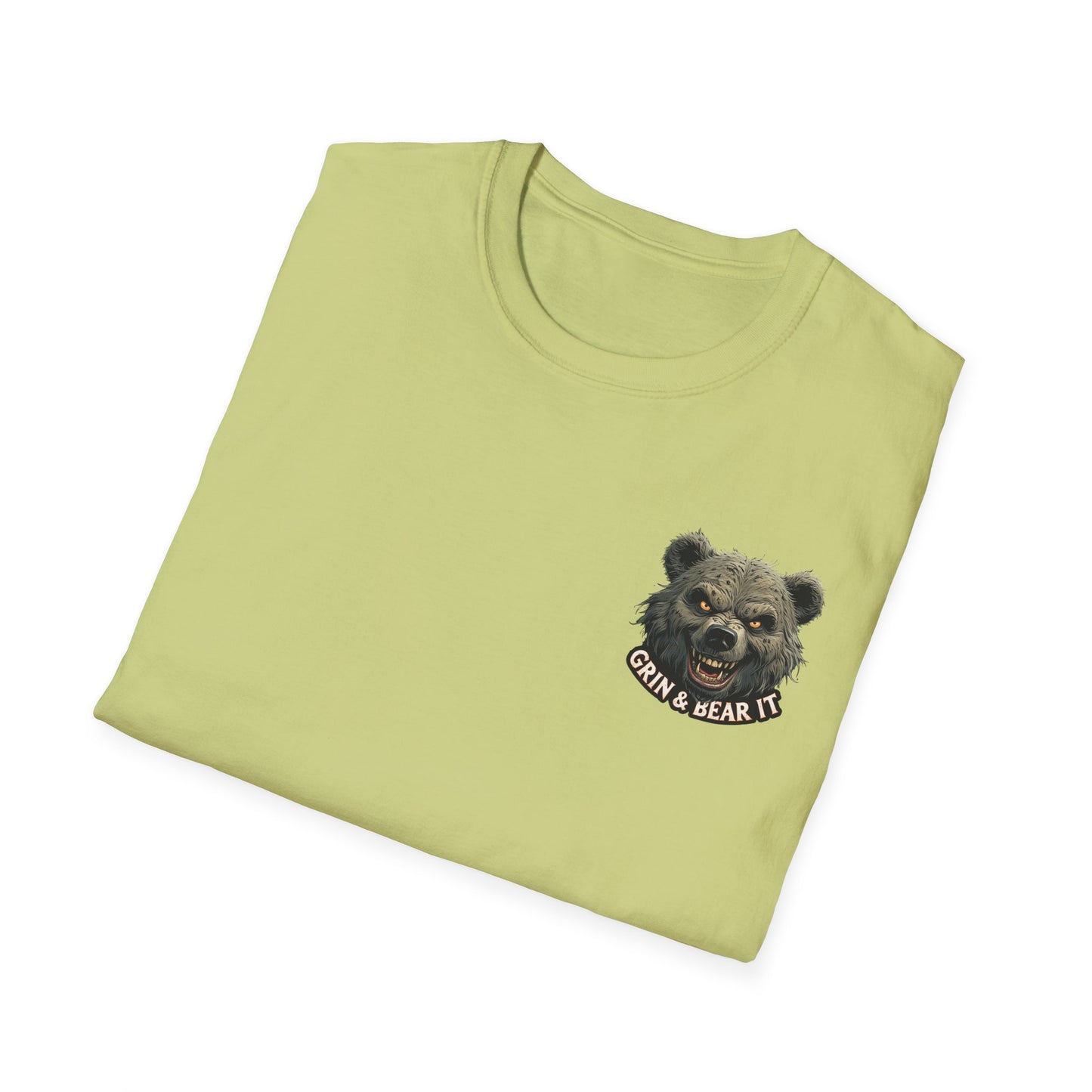 Climate Change Awareness Unisex Softstyle T-Shirt - Grin and Bear it Shirt, Environmental Activist Tee, Save the Planet Top, Nature Lover